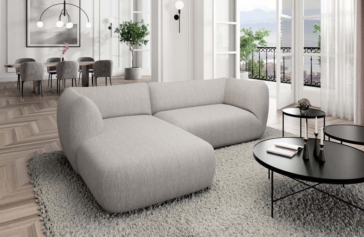 Sofa Dreams Ecksofa Stoff Eckcouch Polstersofa Eck Sofa Madrid L Form kurz, Lounge-Sofa