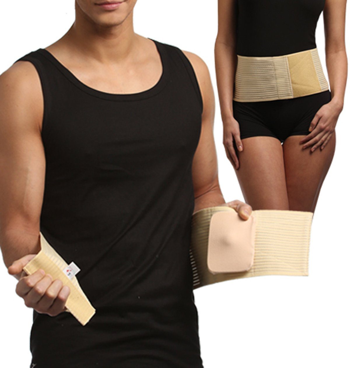 Tonus Elast Bandage Bandage Gurt Stützung der Bauch TE0511-01, Klettverschluss