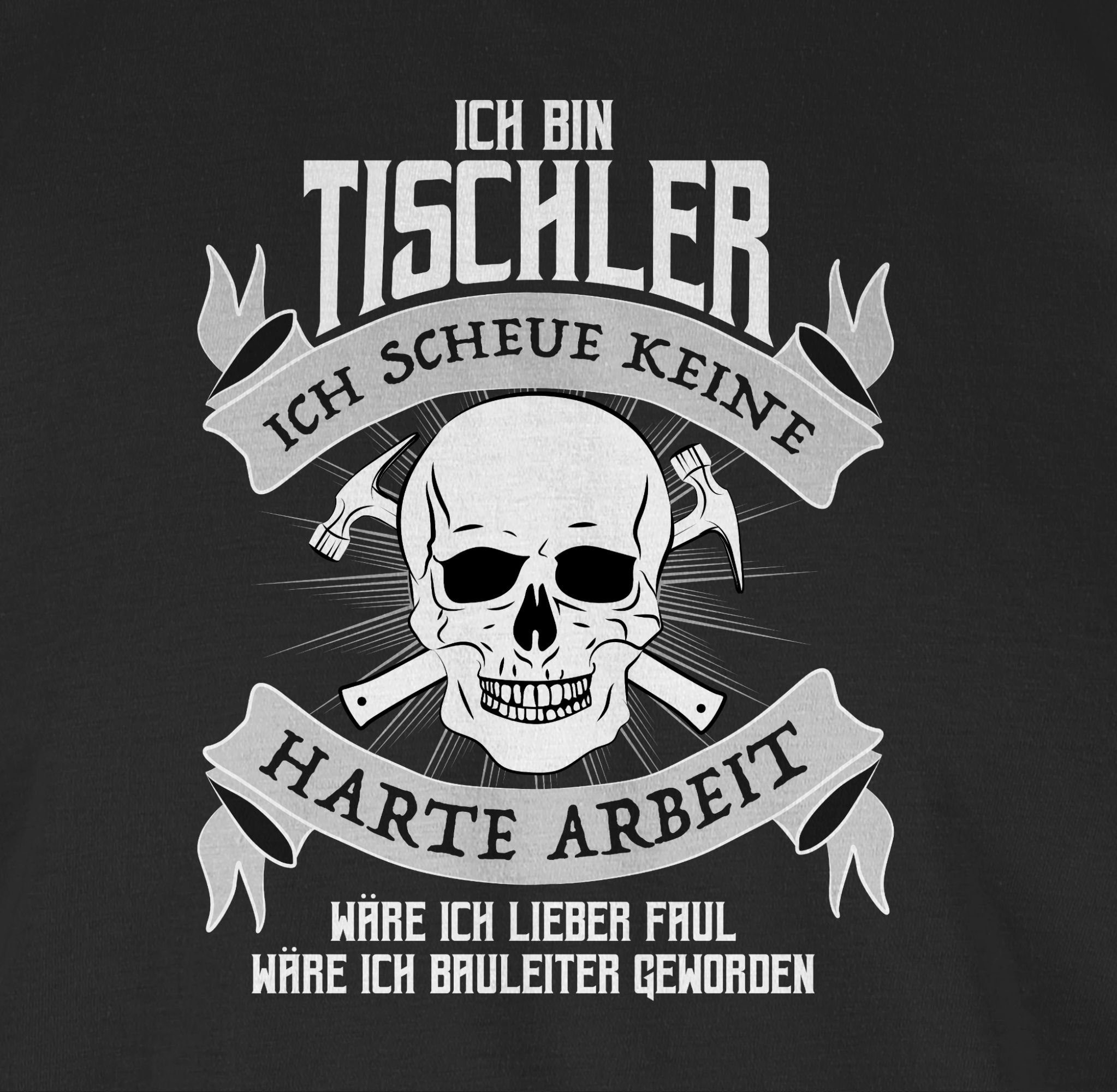 bin Tischler Ich Handwerker Geschenke Shirtracer 02 Schwarz T-Shirt