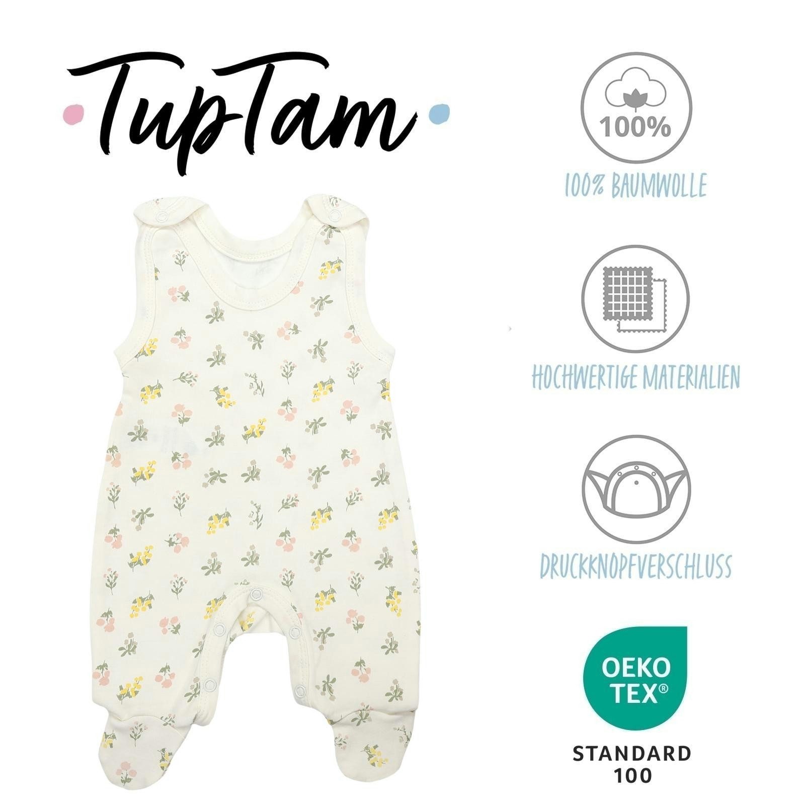 TupTam Strampler TupTam Baby Mädchen Strampler mit Fuß 3er Pack von TupTam