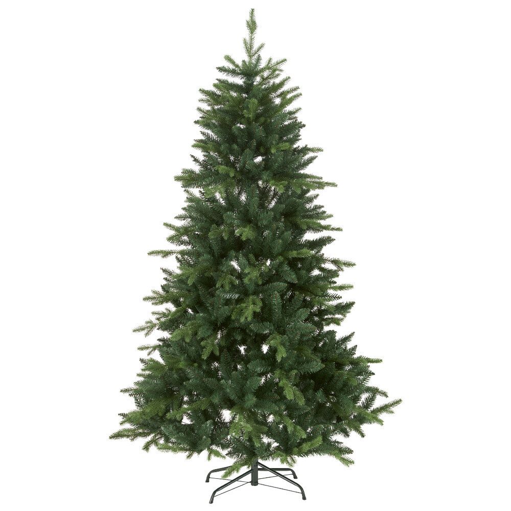 EGLO Künstlicher Weihnachtsbaum "Bergen" "BERGEN" Kunststoff, grün, rund, E27, ø1150mm