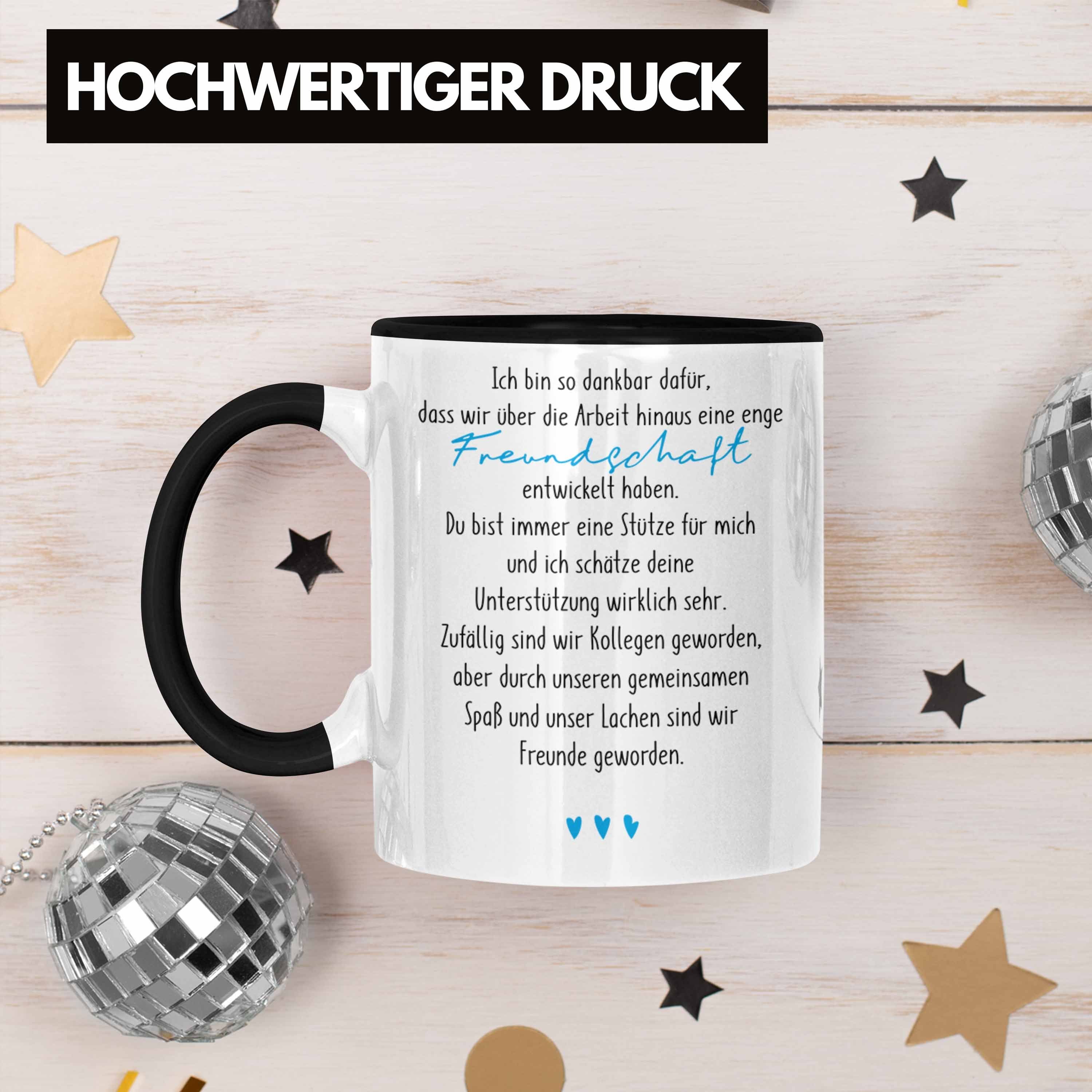 Trendation Tasse Trendation - Kollegin Freundschaft Schwarz Arbeitskollegin Geschenk Tasse