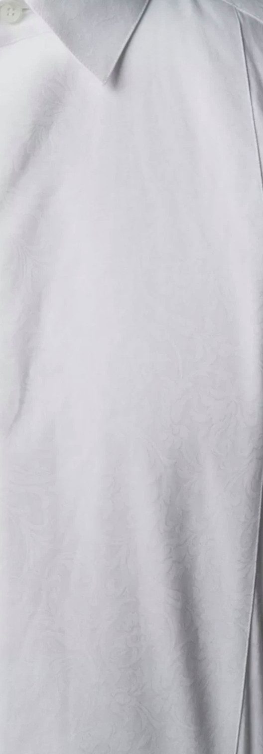 DOLCE & GABBANA Smokinghemd Gold Floral Catwalk Tuxedo Hemd floraler Jacquard-Struktur – edel und dezent