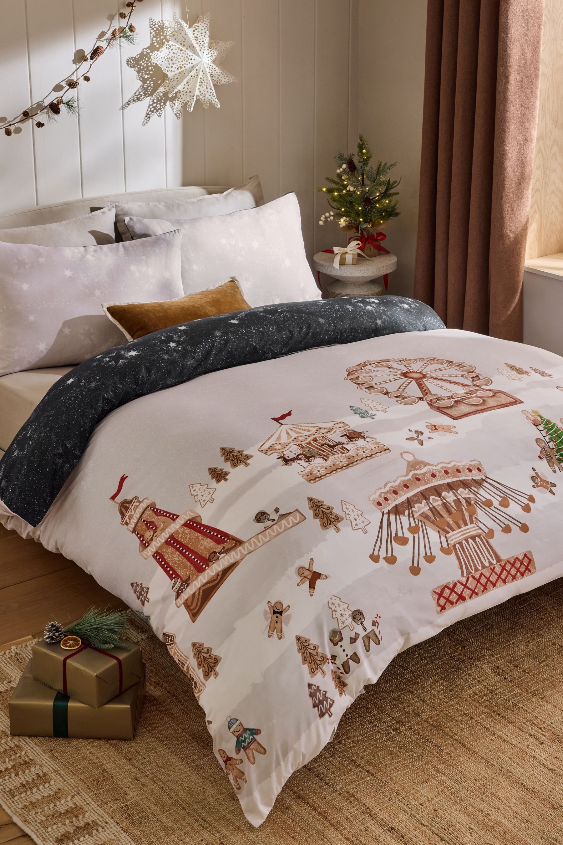 Next Bett-Set Wendebare Bettgarnitur, Weihnachten, Bezug: Polyester (recyce günstig online kaufen