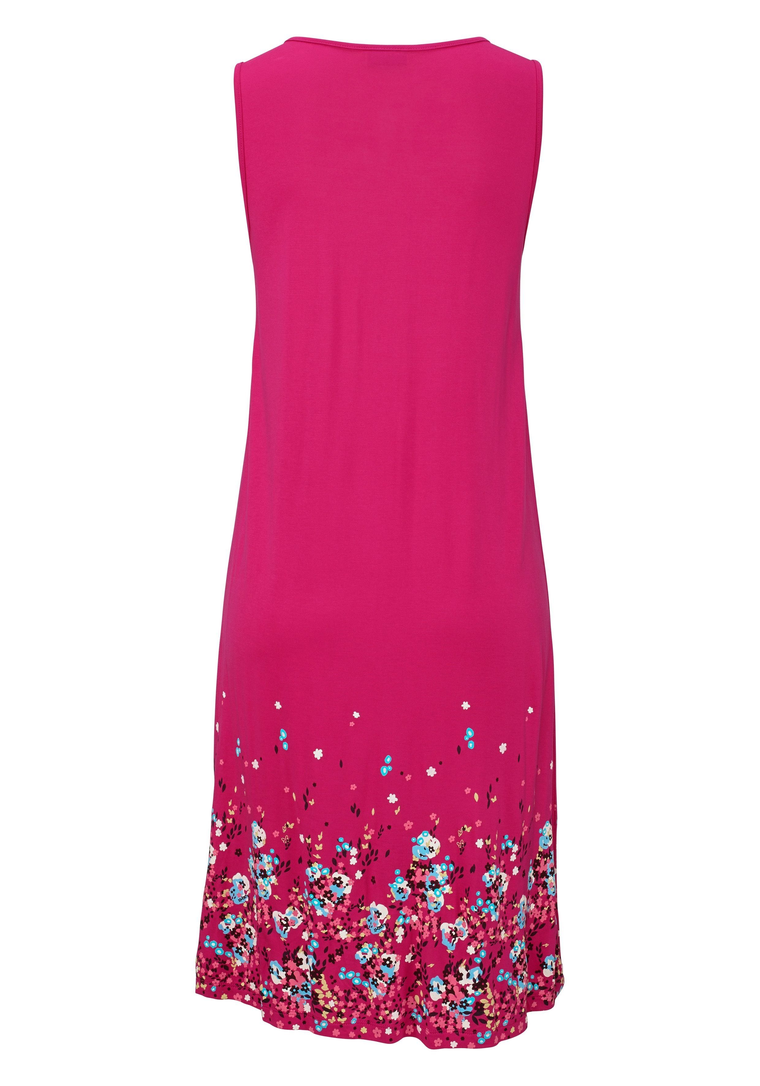 Beachtime Strandkleid mit Blumenprint, Minikleid, Sommerkleid, Strandkleid