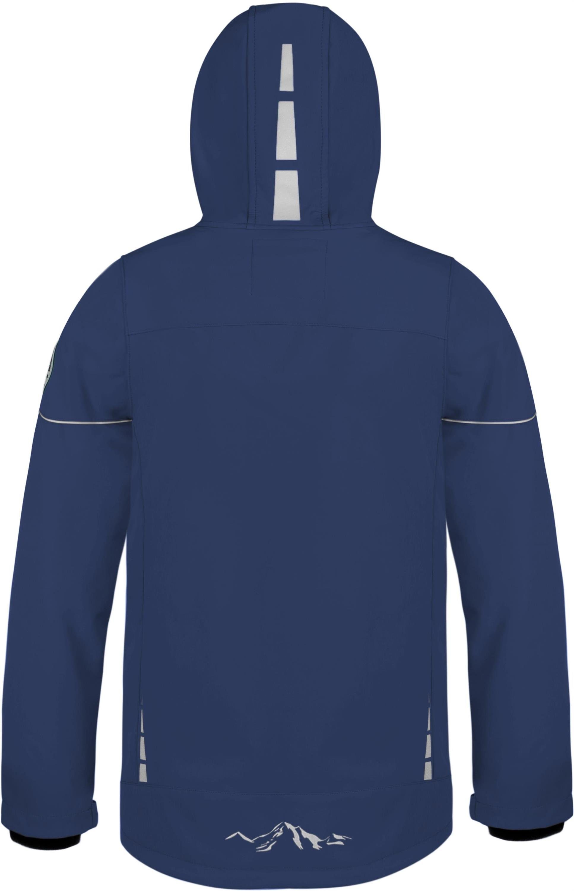 normani Regenjacke Kinder Softshelljacke Galway Wasserdichte Winterjacke Regenjacke mit Fleecefutter Kinderjacke – Bild 4 von 4