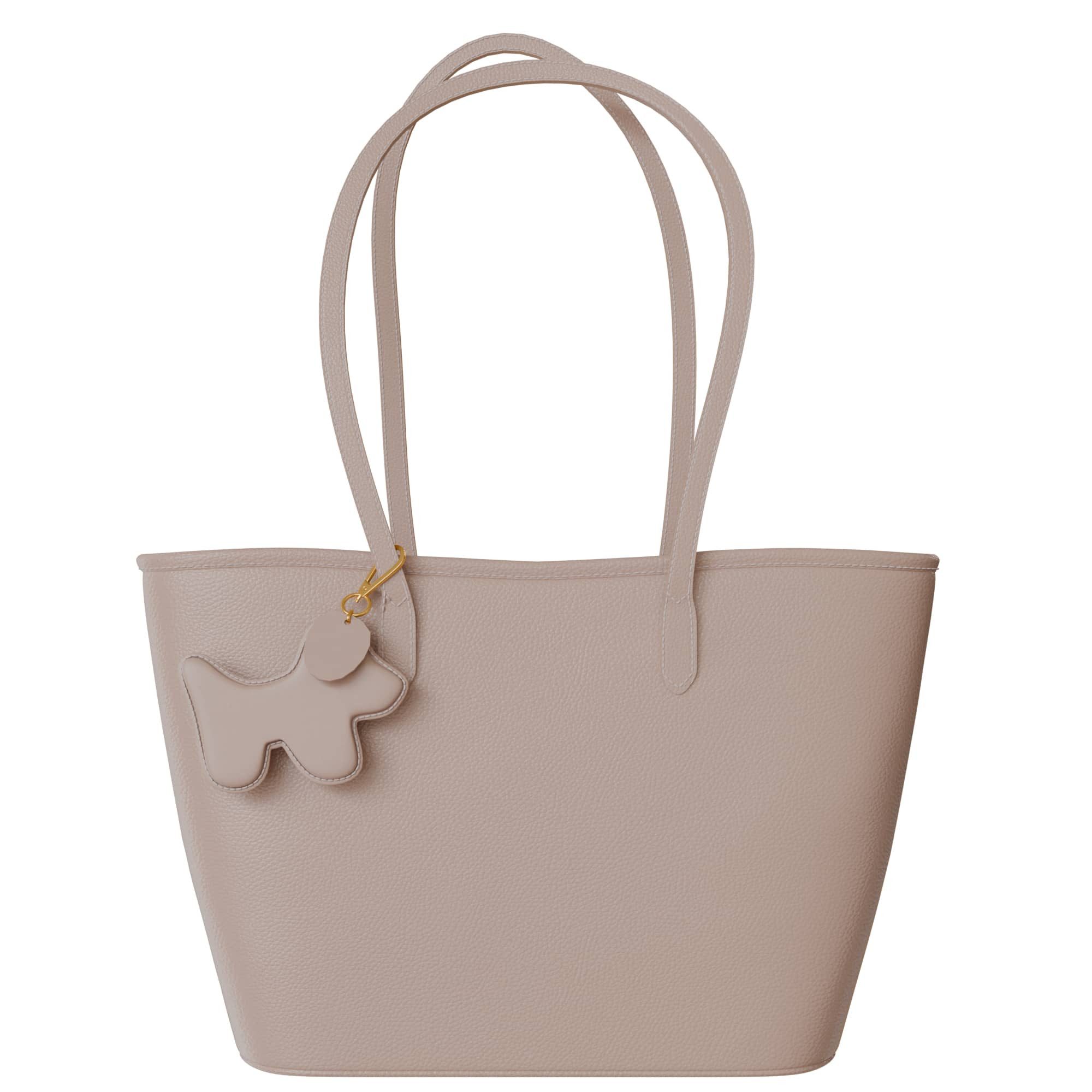 Henkeltasche Damen Shopper Handtasche aus Echtleder – Made in Italy