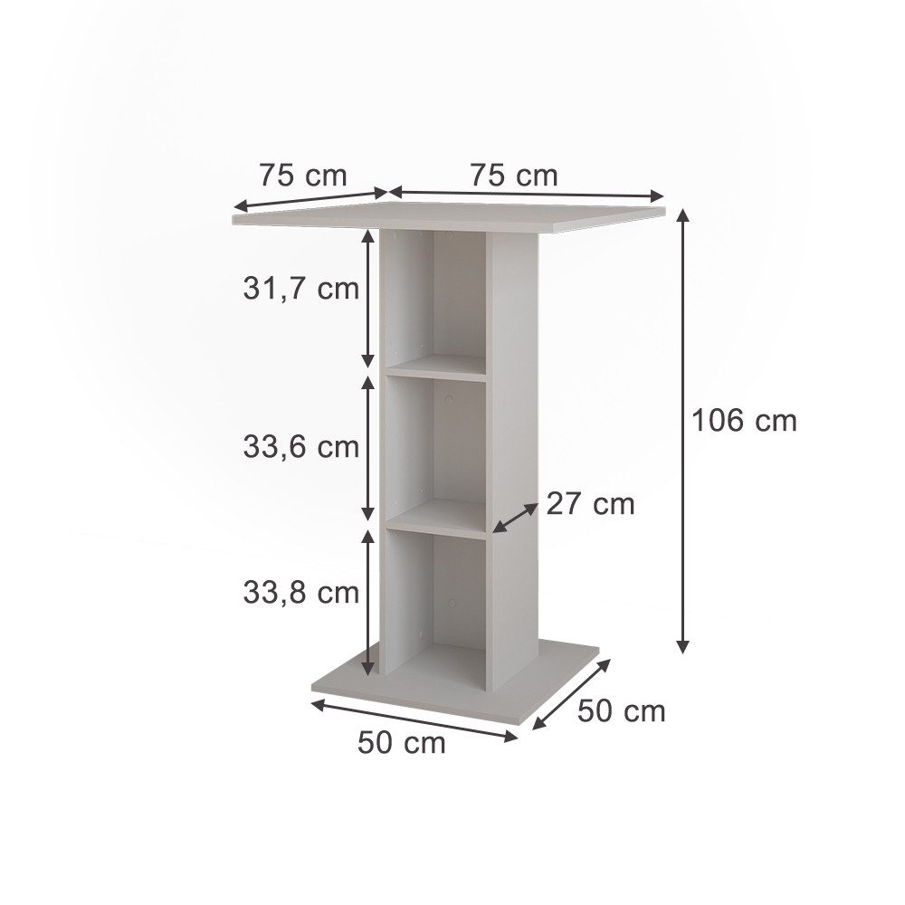 Vicco Bartisch Repose, Weiß, 75 x günstig online kaufen