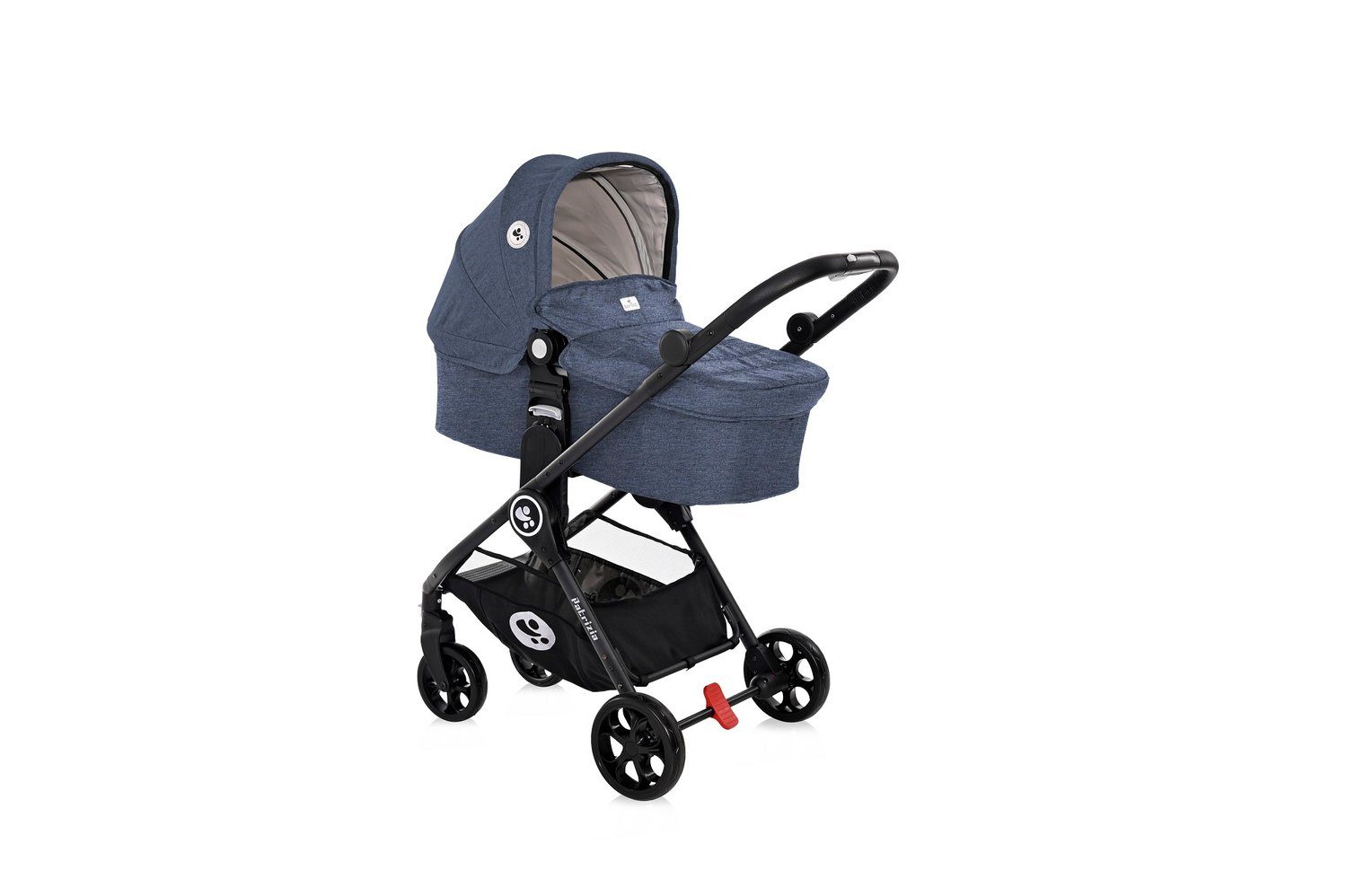 Patrizia, Kombi-Kinderwagen Lorelli 2 Sportsitz, umkehrbar Babywanne, 1 Sitz blau in Kombikinderwagen