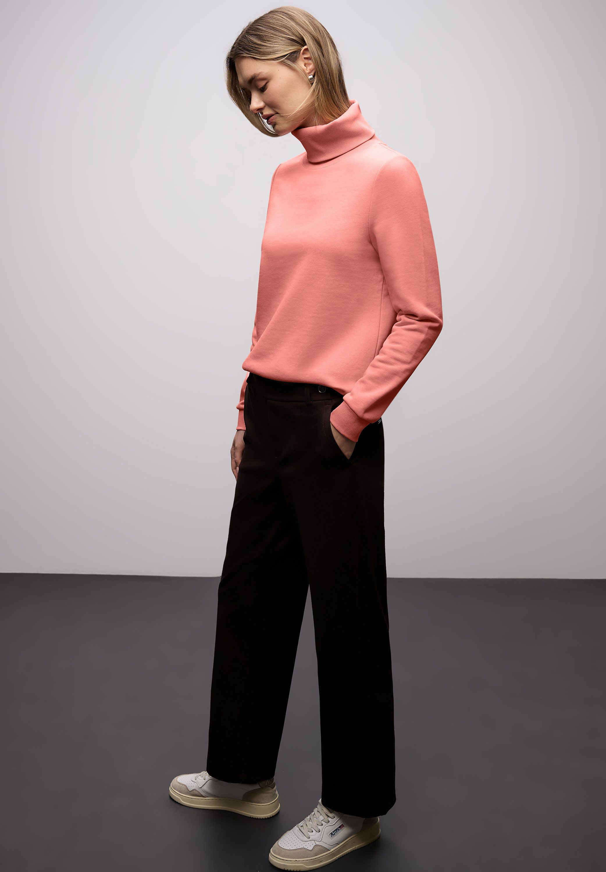 STREET ONE Sweater mit Stehkragen