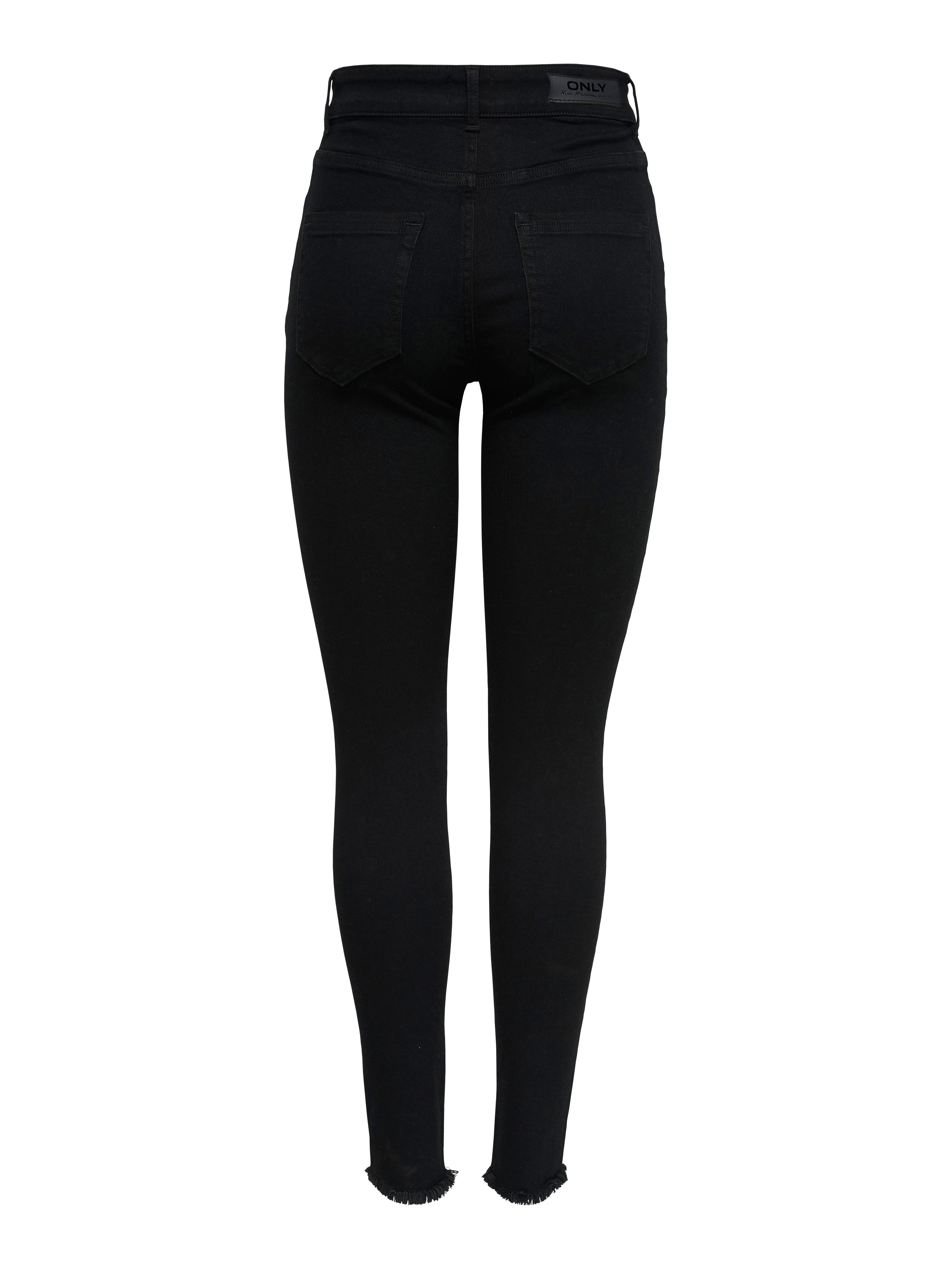 ONLY Ankle-Jeans "ONLBLUSH MID SK AK RW DNM REA2343 NOOS" ausgefranste Säum günstig online kaufen