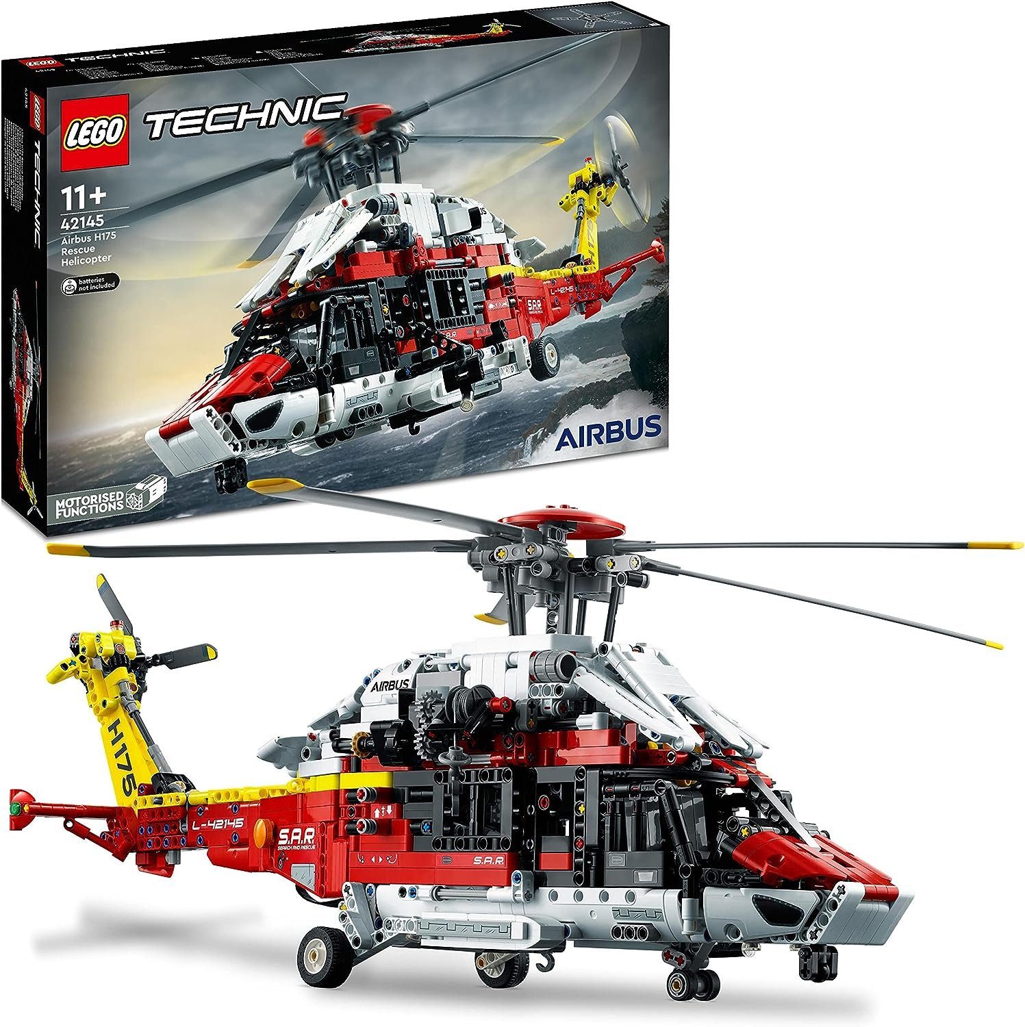 LEGO® Technic - Airbus H175 Rettungshubschrauber (42145) Konstruktions-Spielset, (2001 St)