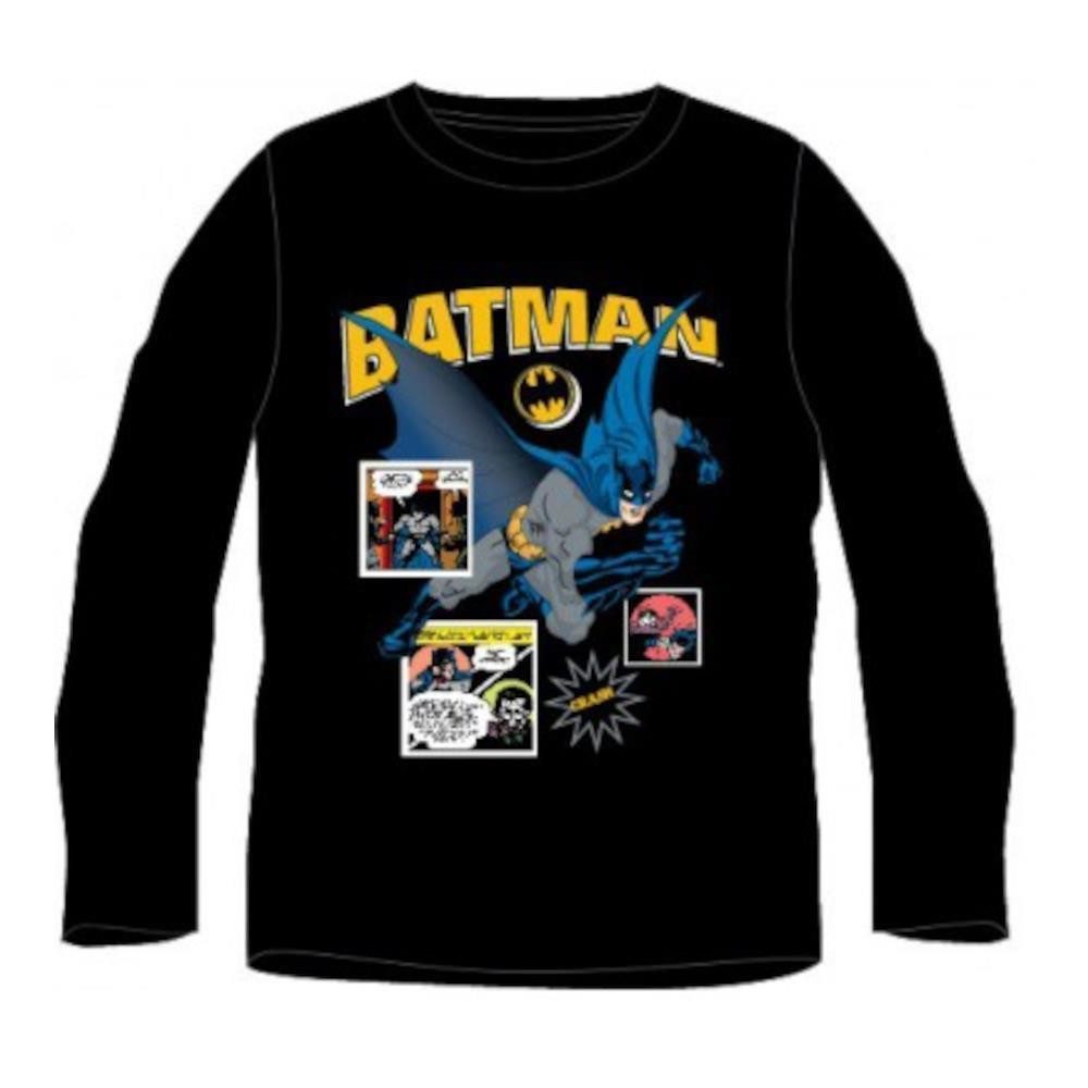 Batman T-Shirt Batman Langarm-T-Shirt für Jungen, Comic-Druck, Größen 104–134