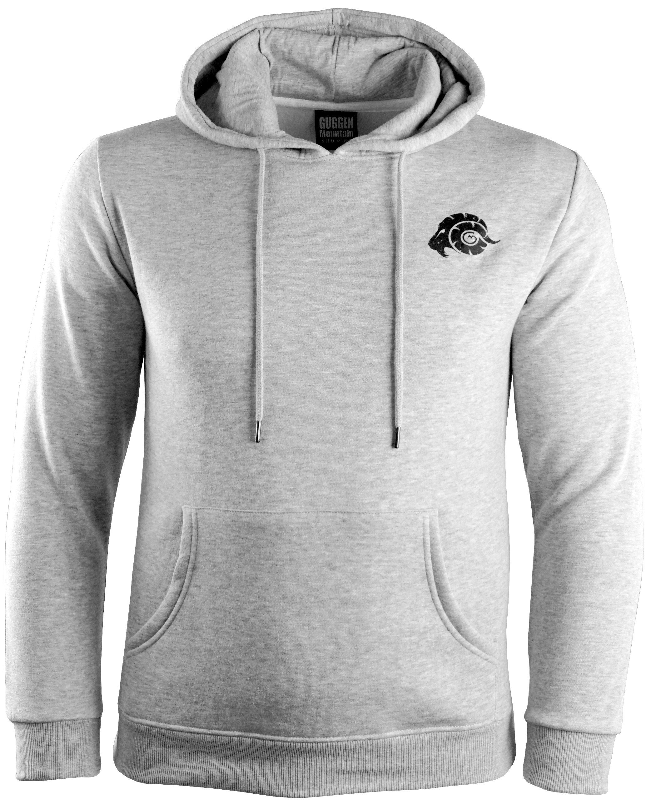 GUGGEN Mountain Hoodie Kapuzenpullover Hoodie Pullover mit Kapuze und Fleece HW02