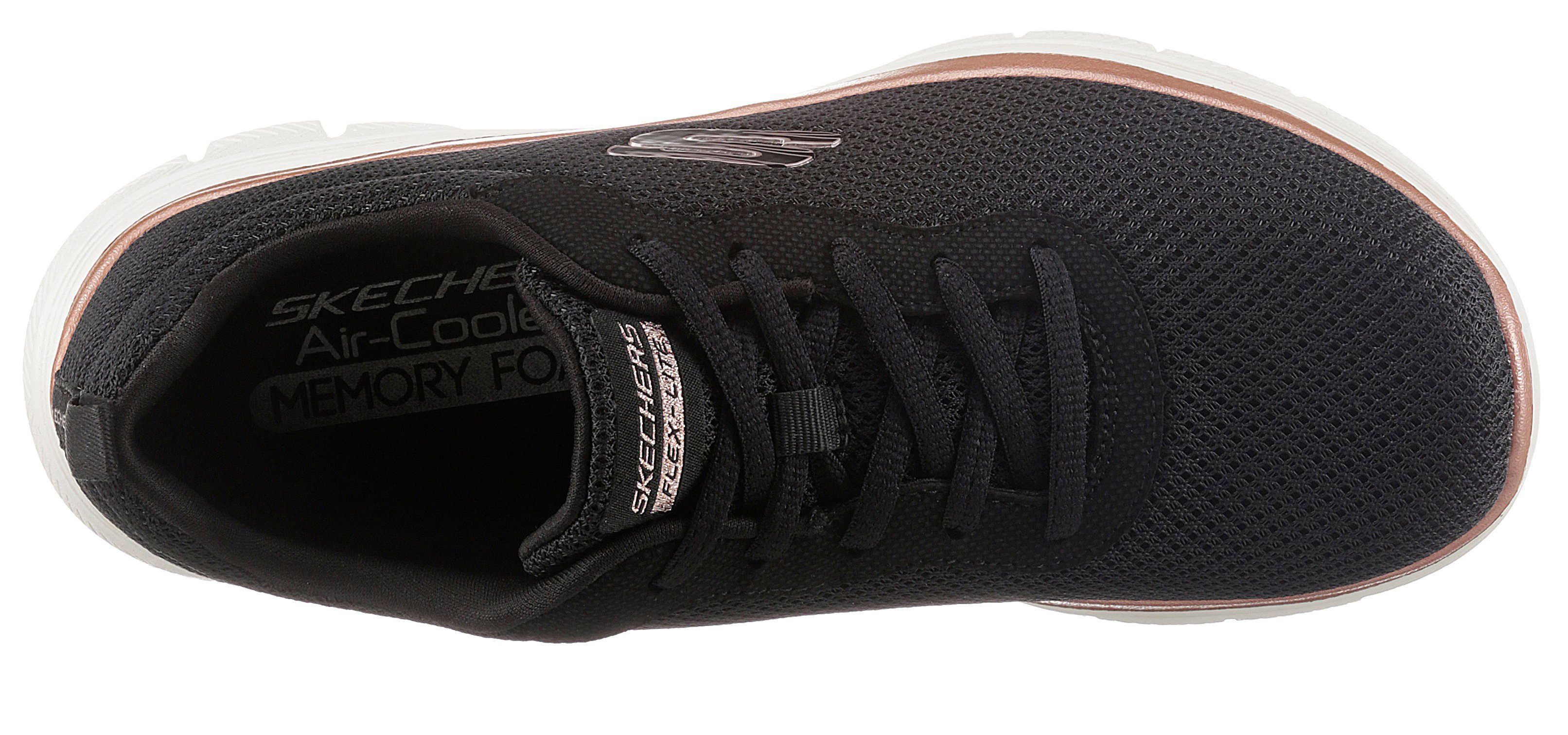 schwarz-rosé 4.0 APPEAL Memory FLEX BRILLINAT VIEW Skechers mit Ausstattung Foam Sneaker Air-Cooled