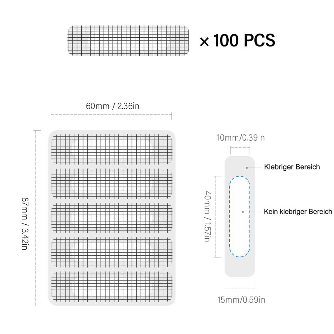 Coonoor Reparatur-Set Fliegengitter Reparaturset, Selbstklebende Fiberglas günstig online kaufen