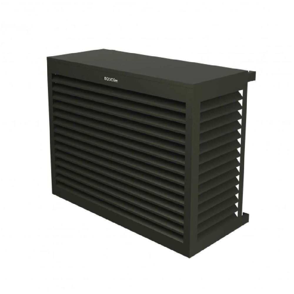 DECO Clim Wärmepumpen-Verkleidung Klimaanlagen Wärmepumpen Abdeckung Schutzverkleidung Umbragrau