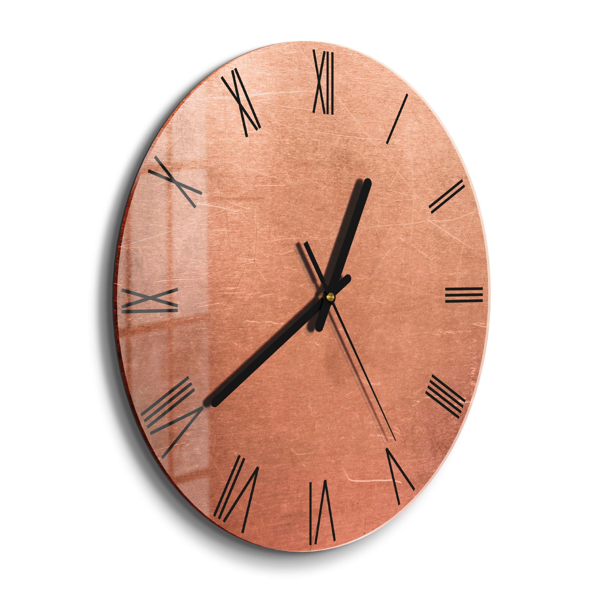 DEQORI Wanduhr 'Kupferplatte mit Kratzern' (Glas günstig online kaufen