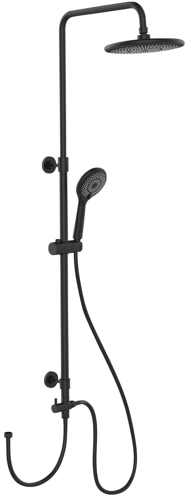 WENKO Duschsystem Watersaving, 3 Strahlart(en), Chrome, höhenverstellbare D günstig online kaufen