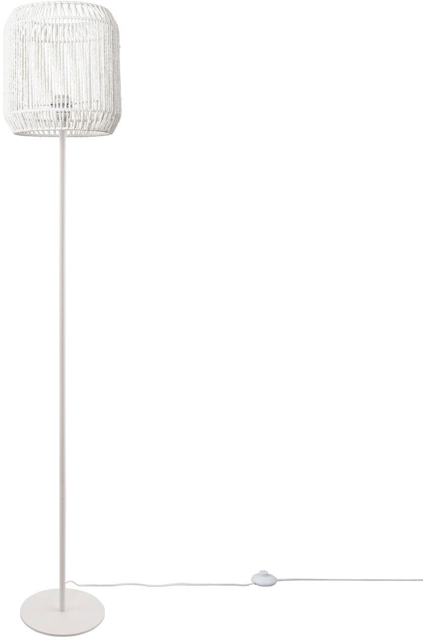 Paco Home Stehlampe Pedro, ohne Leuchtmittel, LED Modern Wohnzimmer Schlafzimmer Optik Boho Korb E27