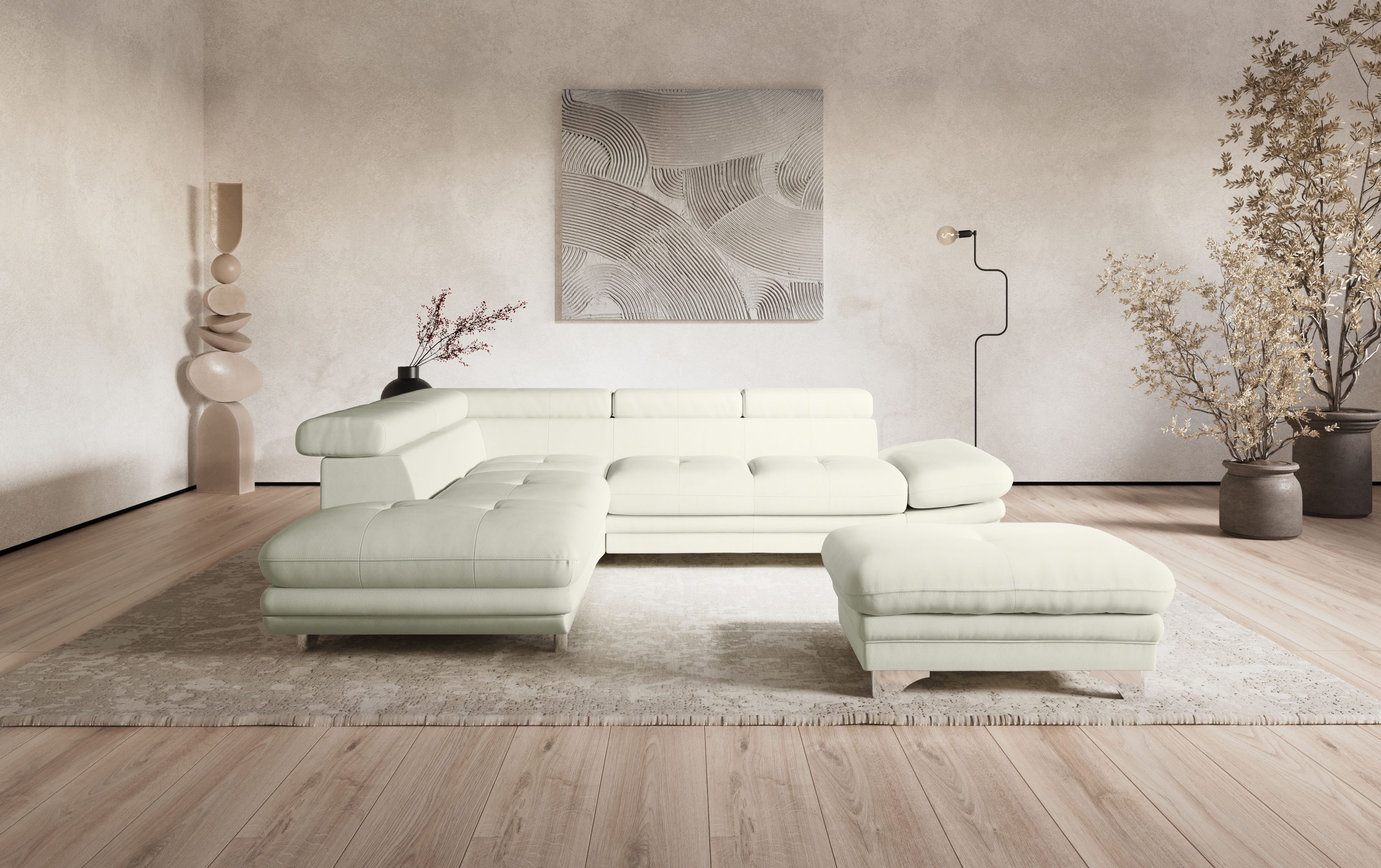 COTTA Ecksofa Enterprise L-Form, mit Arm- günstig online kaufen