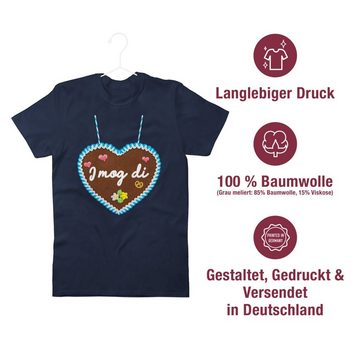 Shirtracer T-Shirt I mog di - Lebkuchenherz - Gänseblümchen Butterblume Herzen Mode für Oktoberfest Herren