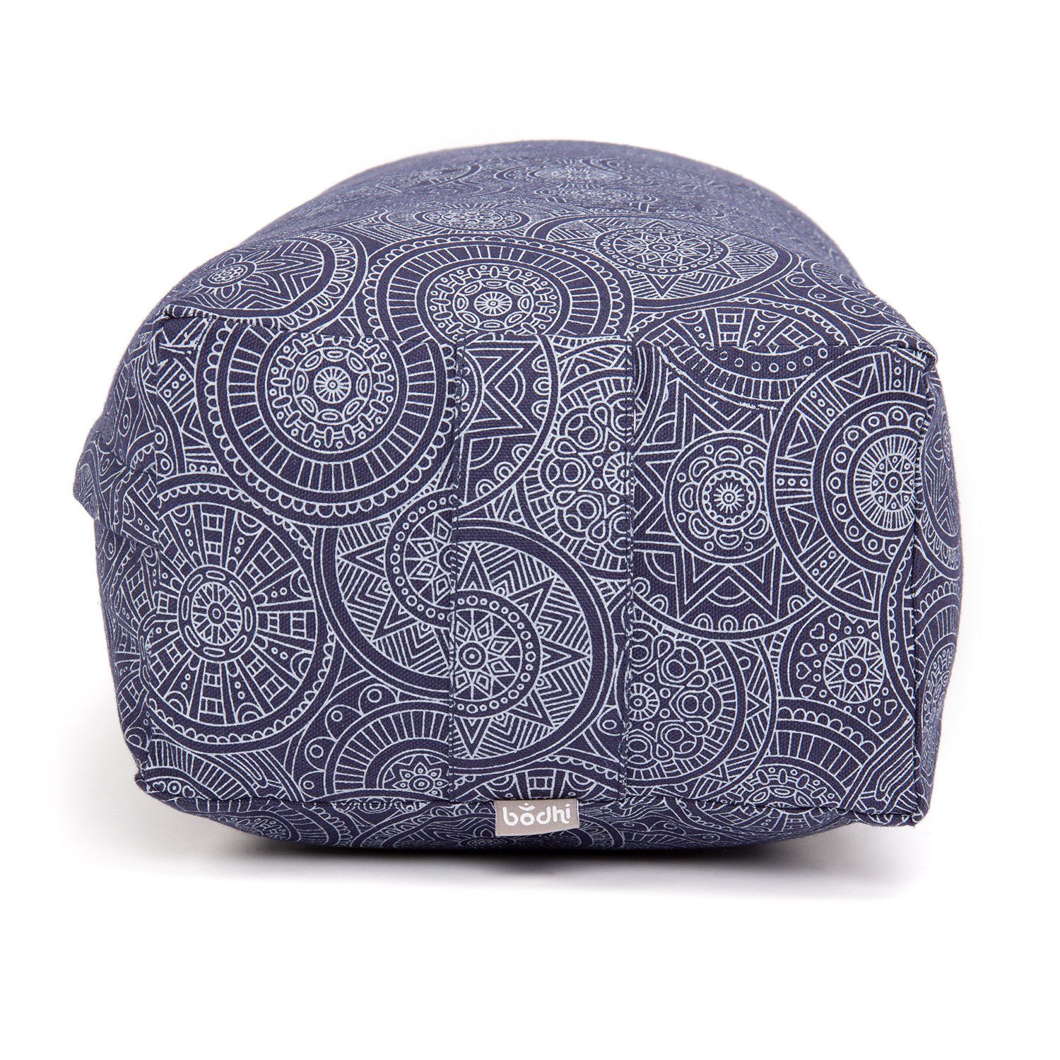 bodhi Yoga Bolster SALAMBA Bolster gemustert, 64x25x17cm Mandala, dunkelblau, Dinkel – Bild 2 von 5