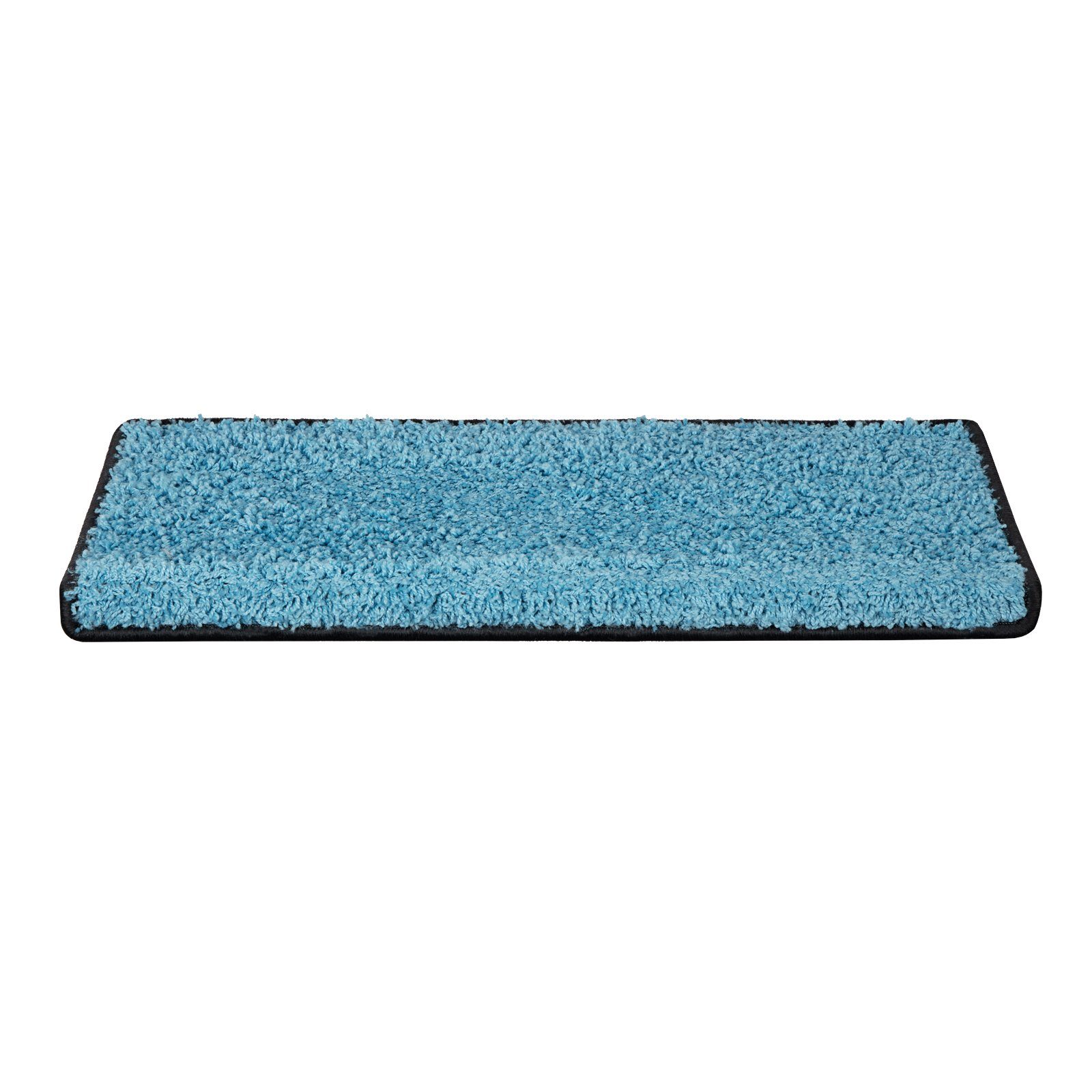 Karat Stufenmatte Shaggy-Stufenmatte Madrid, Treppenschoner, 16 Farben, 2 Varianten, Rechteckig