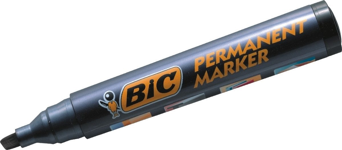BIC Permanentmarker Permanentmarker Marking 2300 Keilspitze blau (12 Stück)