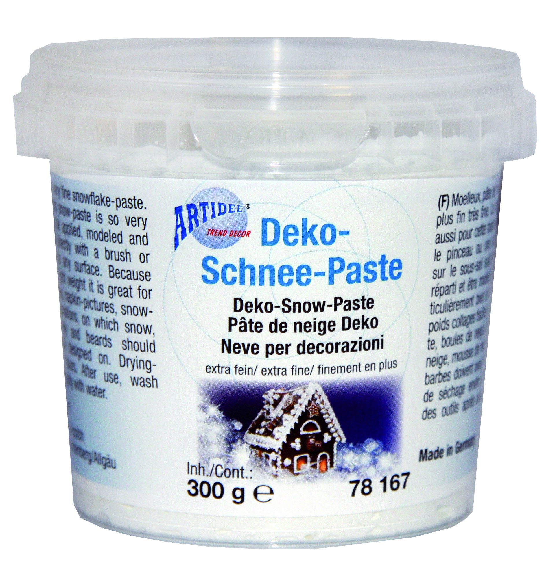 Streudeko Deko Schnee Paste - Weiß Extra Fein - 300g