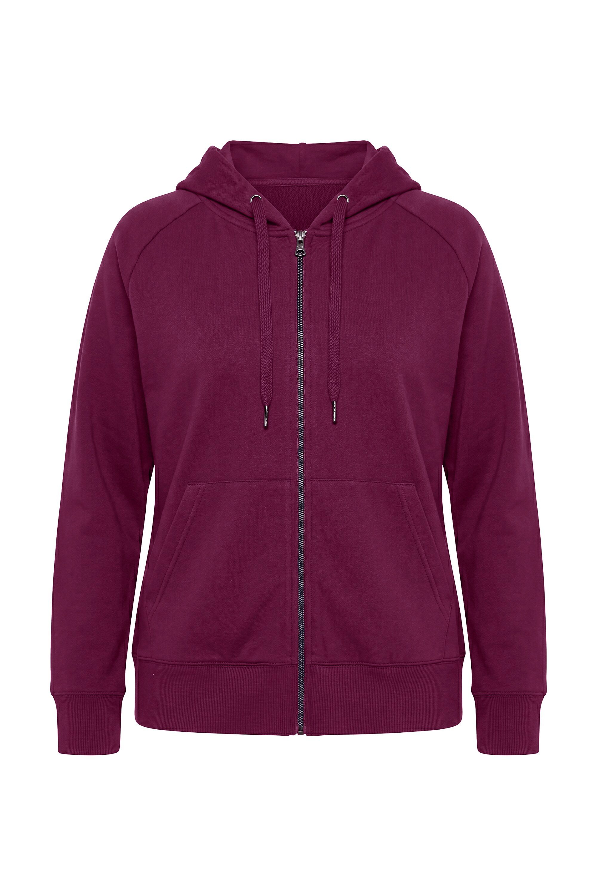Ulla Popken Sweatjacke Sweatjacke Kapuze Kängurutasche Langarm – Bild 2 von 4