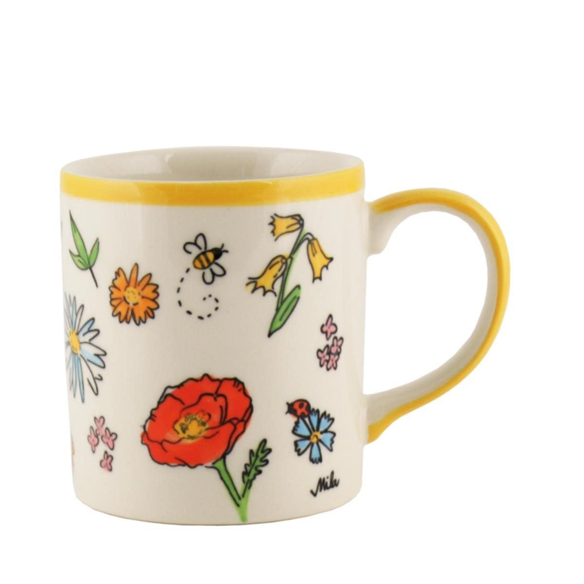 Mila Becher Mila Keramik-Becher Lovely Flowers, Keramik