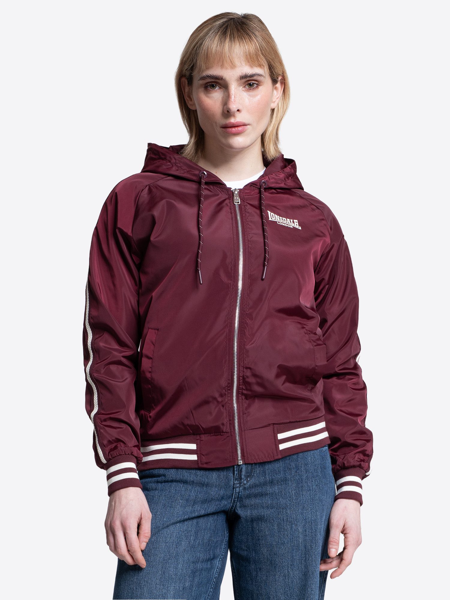 Lonsdale Windbreaker MERIDEN Windbreaker für Erwachsene, aus Polyester, mit Polyesterfutter
