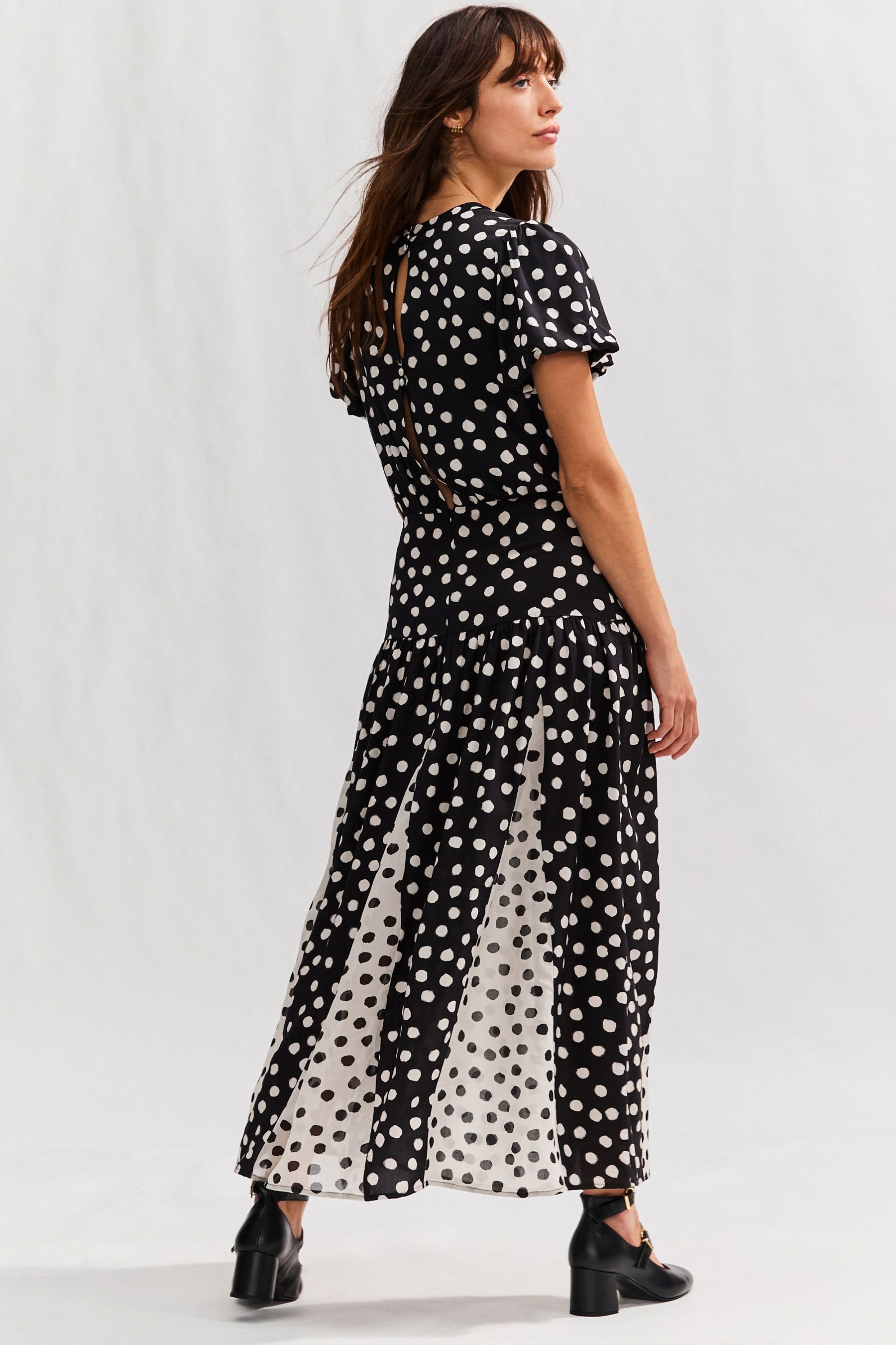 Next Midikleid Kurzärmeliges T-Shirtkleid mit geteiltem günstig online kaufen