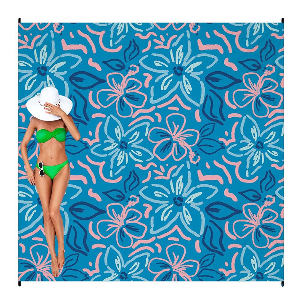 Picknickdecke Wasserdicht sandabweisende Stranddecke,180x200 cm,Campingdecke, Diwzbyn, Strandmatte für Reisen, Camping, Wandern und Picknick, leichte
