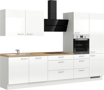 nobilia® Küchenzeile "Flash premium", vormontiert, Ausrichtung wählbar, Breite 330 cm, ohne E-Geräte