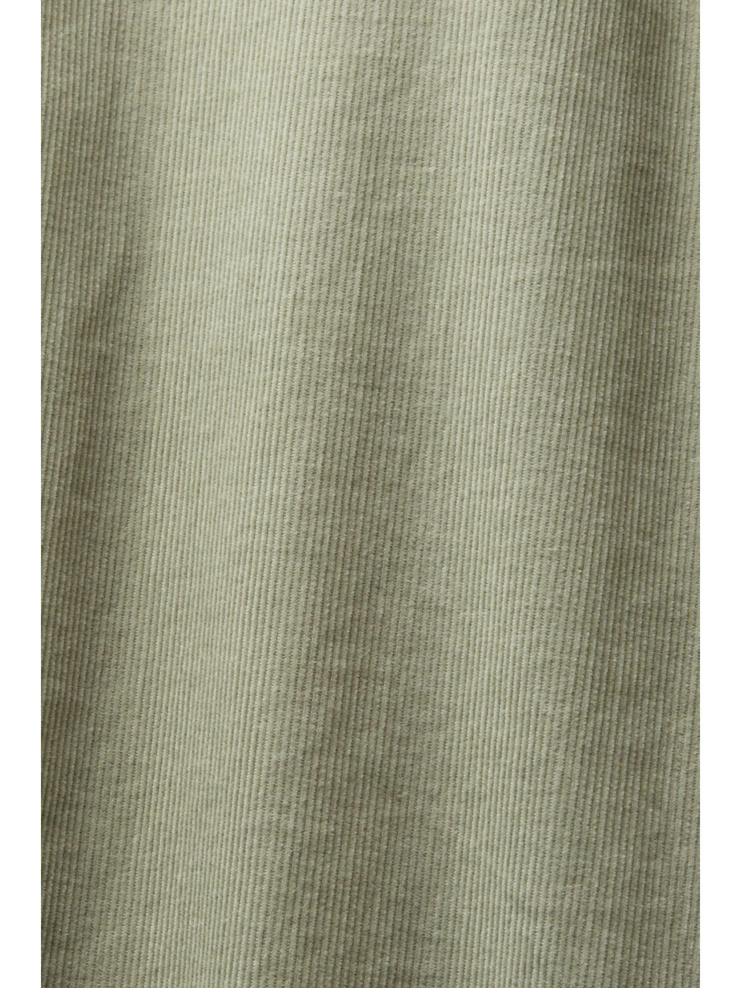 aus Hemd DUSTY Langarmhemd Esprit Cord, GREEN 100% Baumwolle