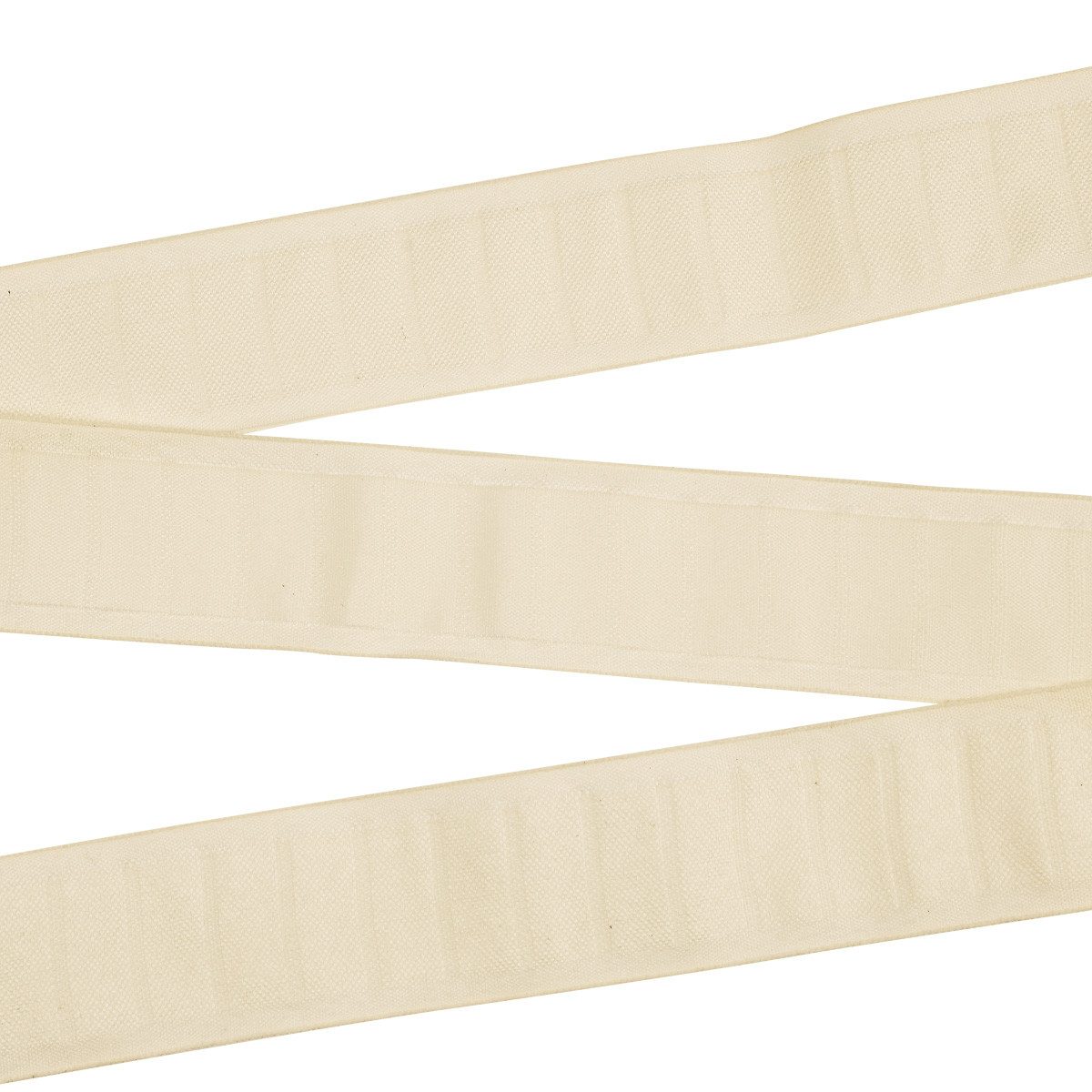 HALBACH Dekoband Dekoband Schlaufenband Creme 40mm 6m für Trockenblumen
