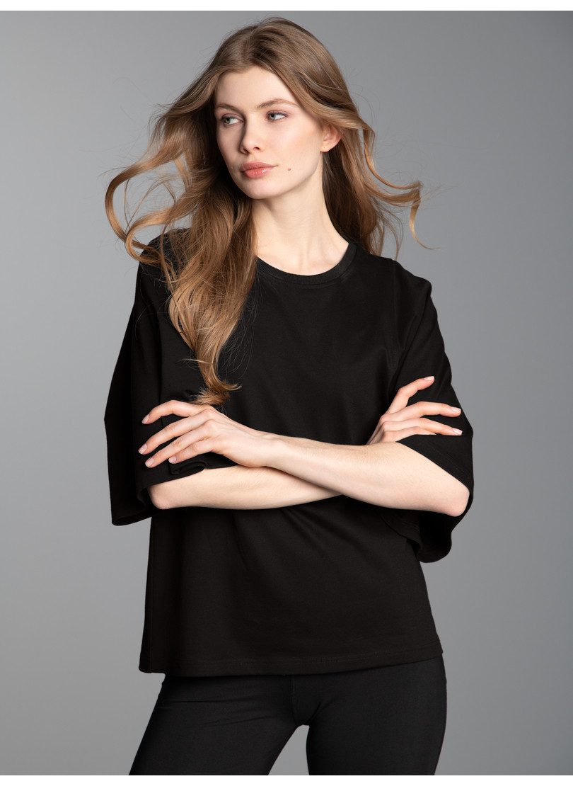 Trigema T-Shirt TRIGEMA Oversized T-Shirt mit weiten Ärmeln (1-tlg)