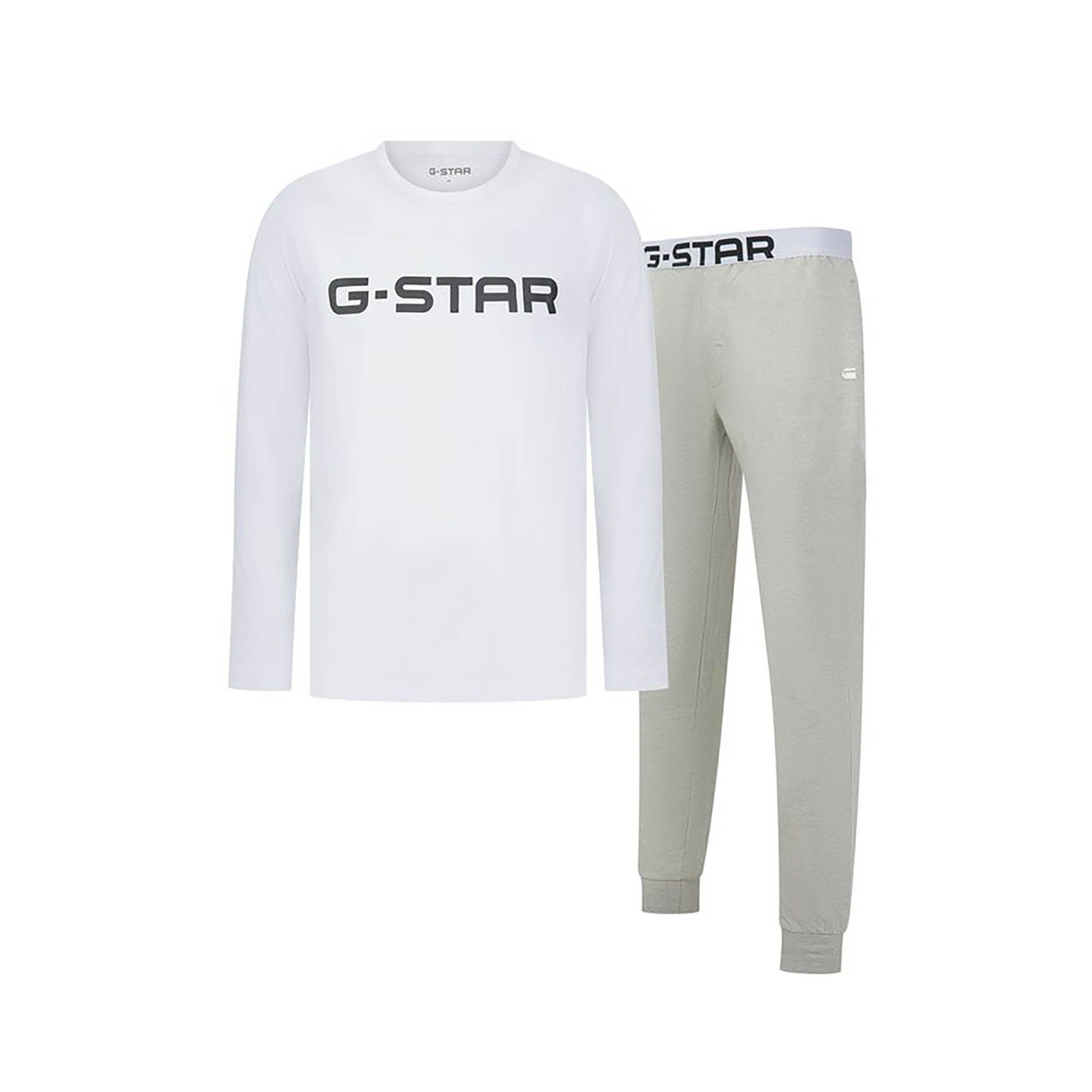 G-STAR Pyjama Herren Pyjama Baumwolle STONE Pyjama (2 tlg) günstig online kaufen