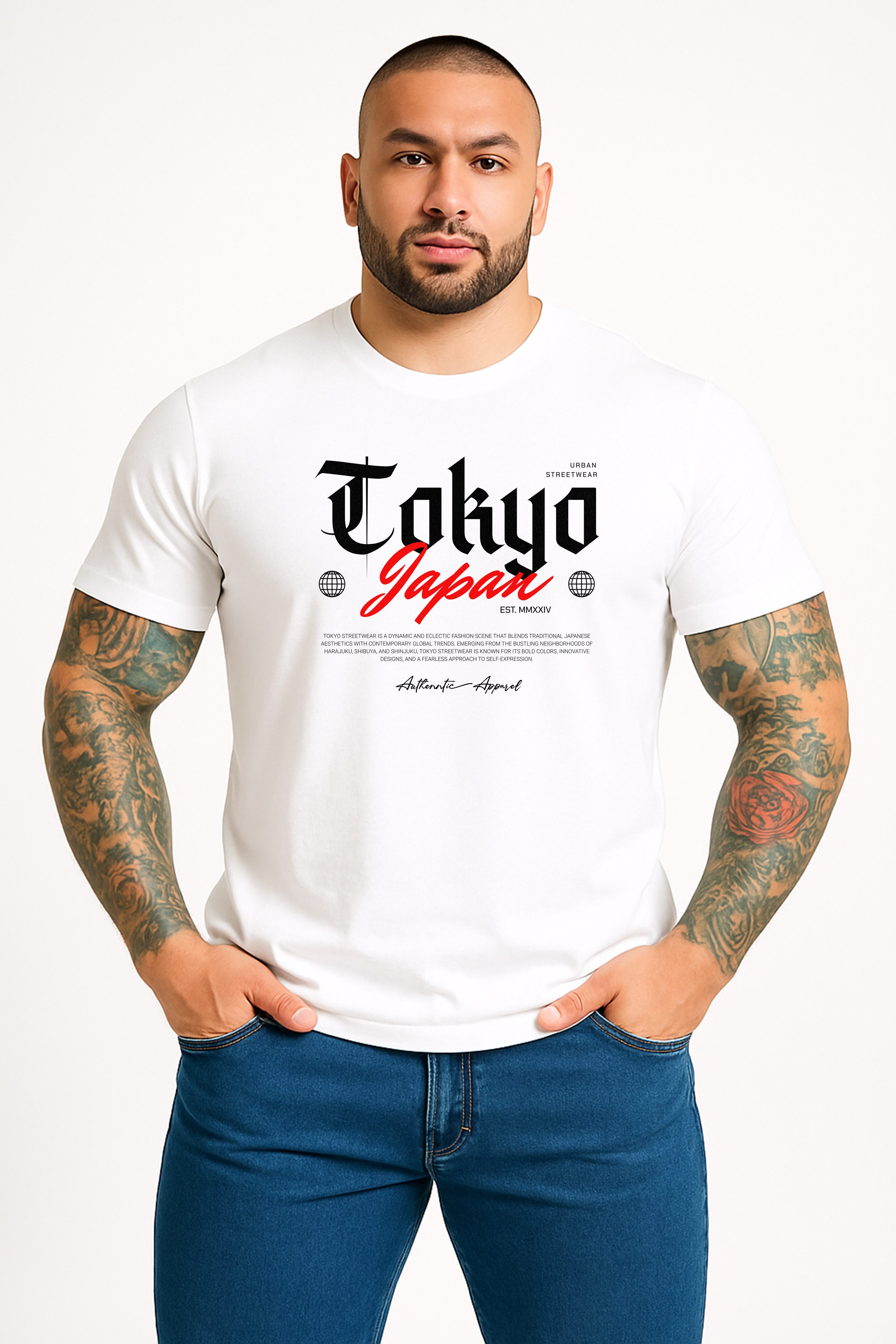 Banco T-Shirt Herren „Tokyo Japan“ – Urban Streetwear mit Frontprint Sommer günstig online kaufen