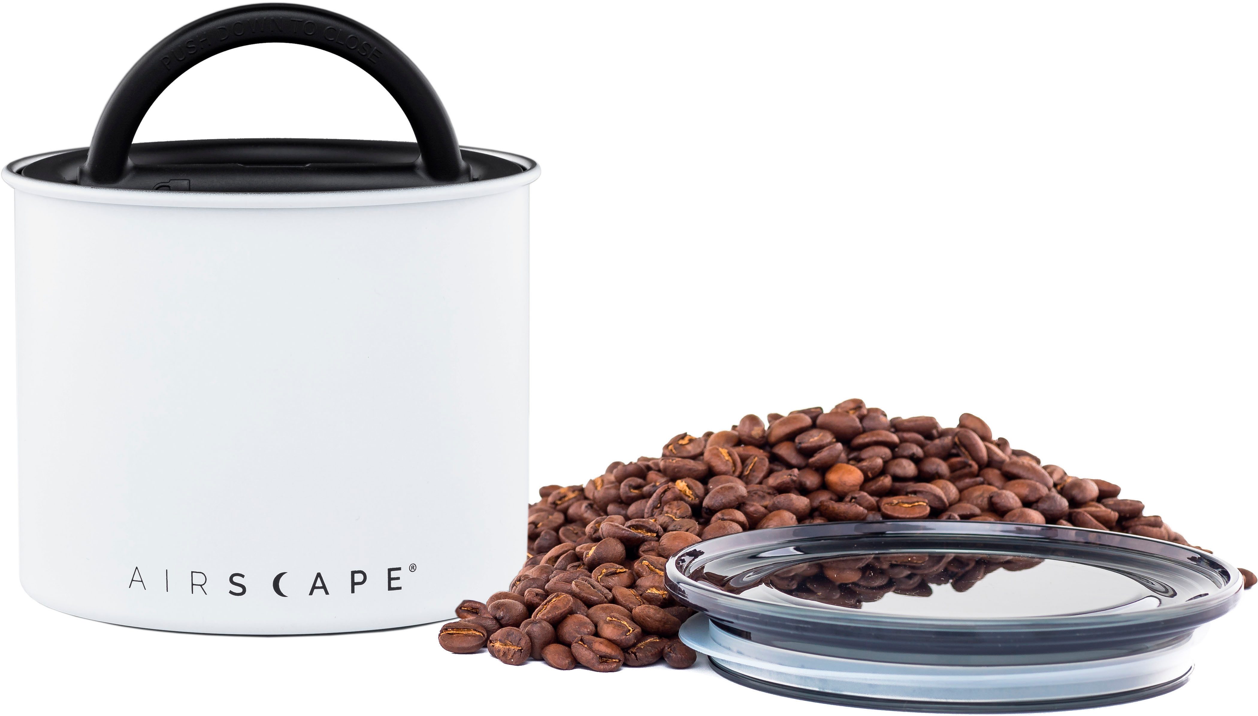 AIRSCAPE Vorratsdose Airscape®, Edelstahl, Kunststoff, (1-tlg), mit Ventil-Deckel, robuste Verarbeitung