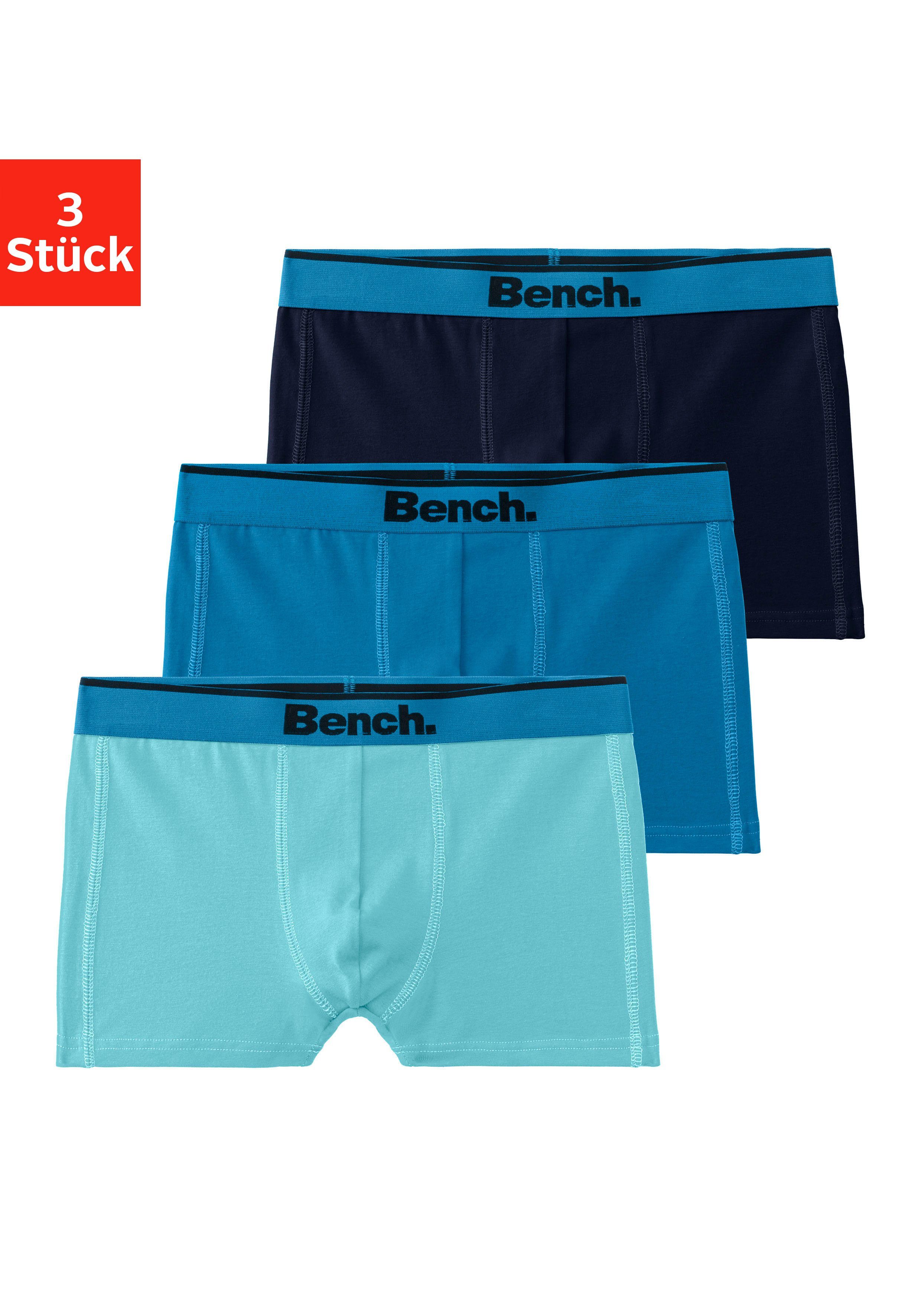Bench. Boxer Boxershorts für Jungen (Packung, 3-St) mit Ziernähten vorn