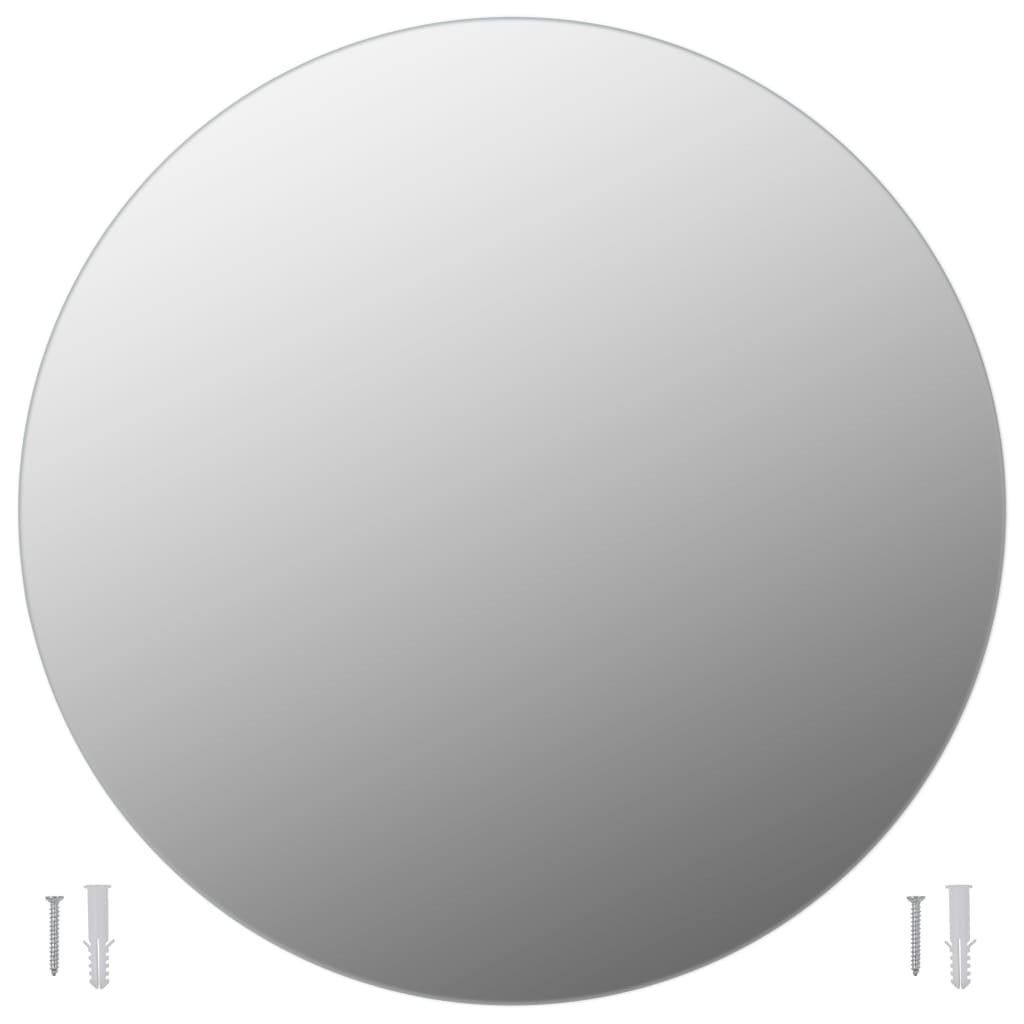 Spiegel Wandspiegel 50 cm Rund Glas Badezimmer