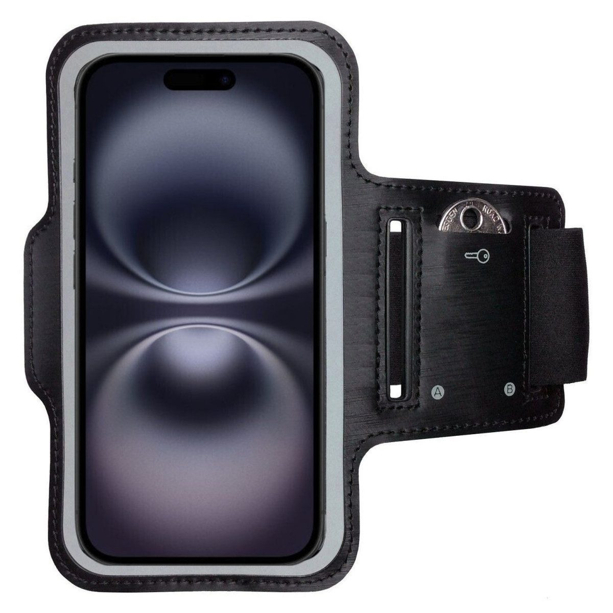 CoverKingz Handyhülle Sportarmband für Apple iPhone 16 Sport Fitness Armband Handyhülle, Sport Schutzhülle Schlüsselfach Handyhülle Jogging Schutztasche Etui