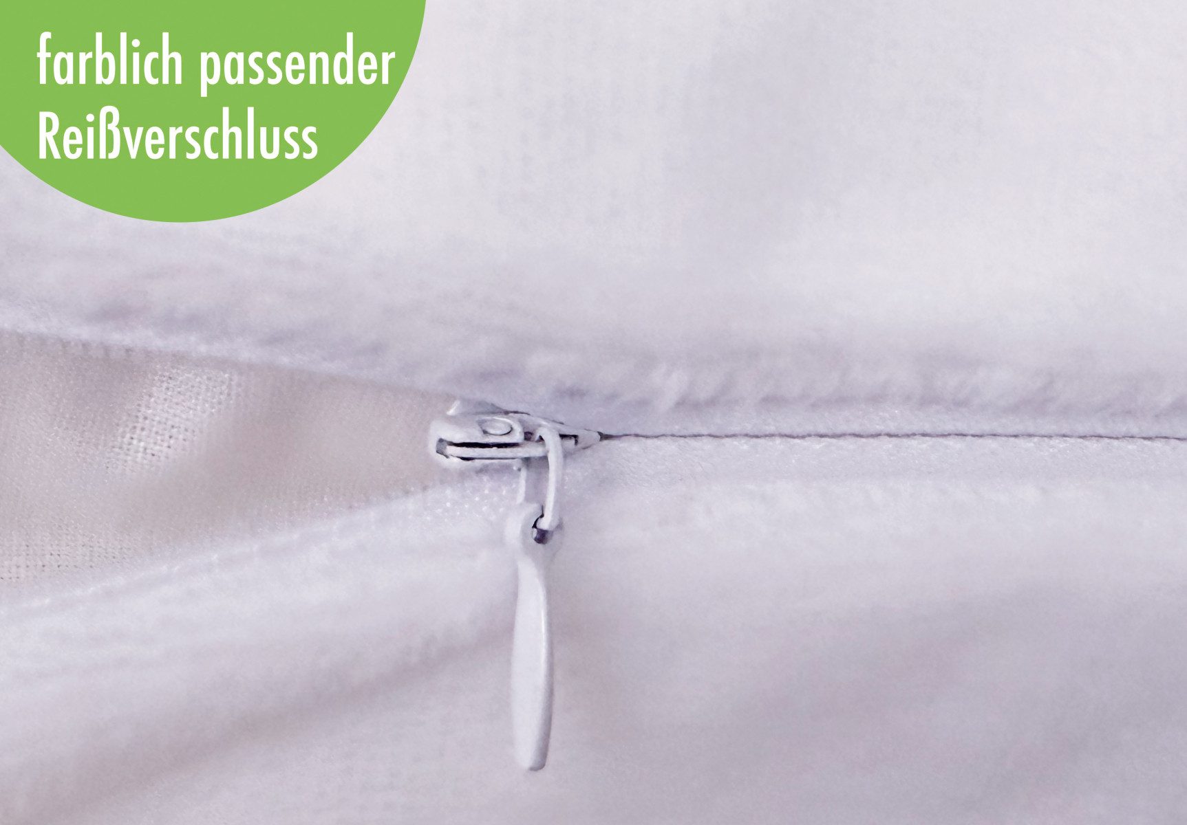 Heubergshop Kissenbezug, (2 Stück), 2er Set Fleece 40x80cm Winter - Weiß - günstig online kaufen