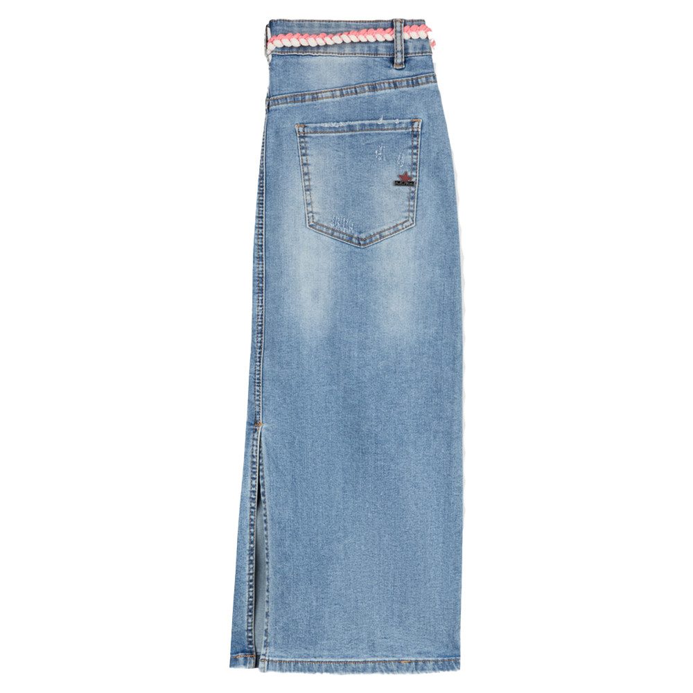 Buena Vista Jeansrock Midi Stretch Denim - roughed stone günstig online kaufen