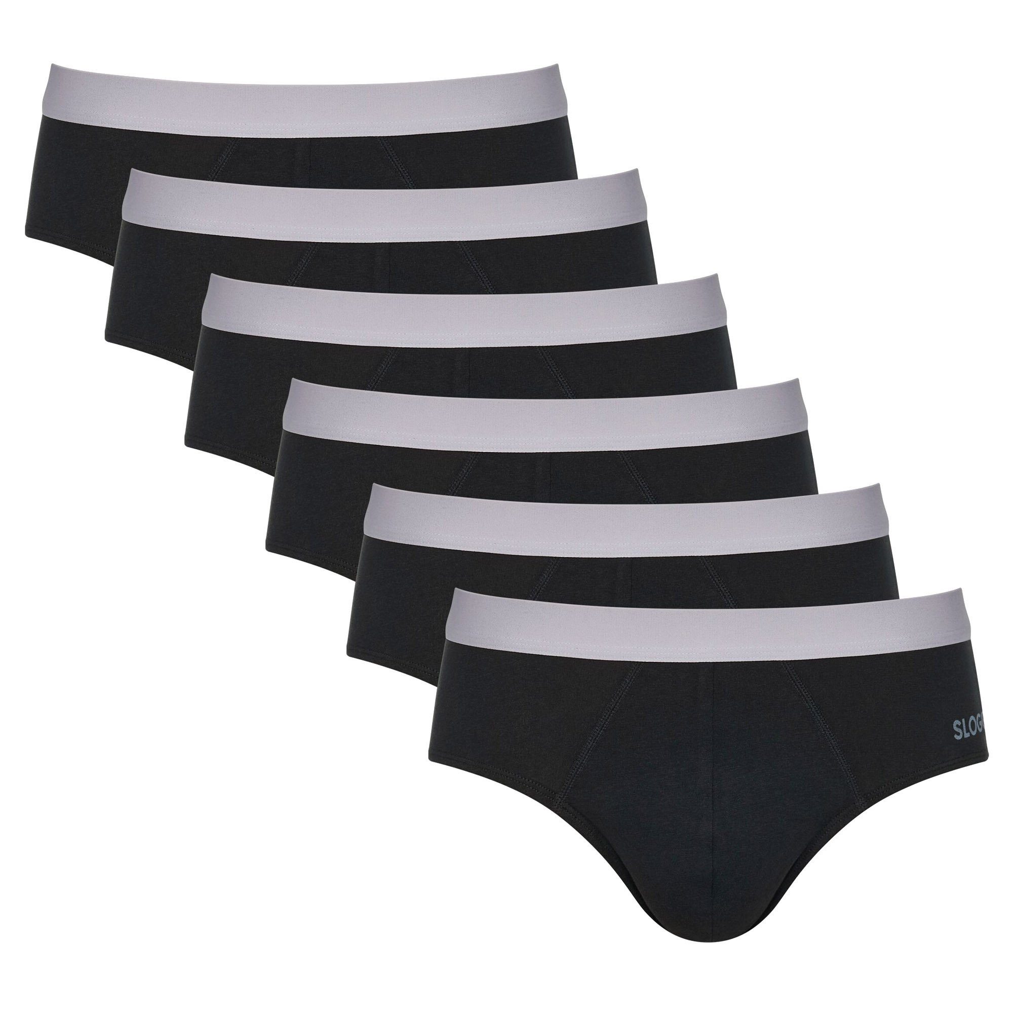 Slip Herren Slip 6er Pack Baumwollmischung