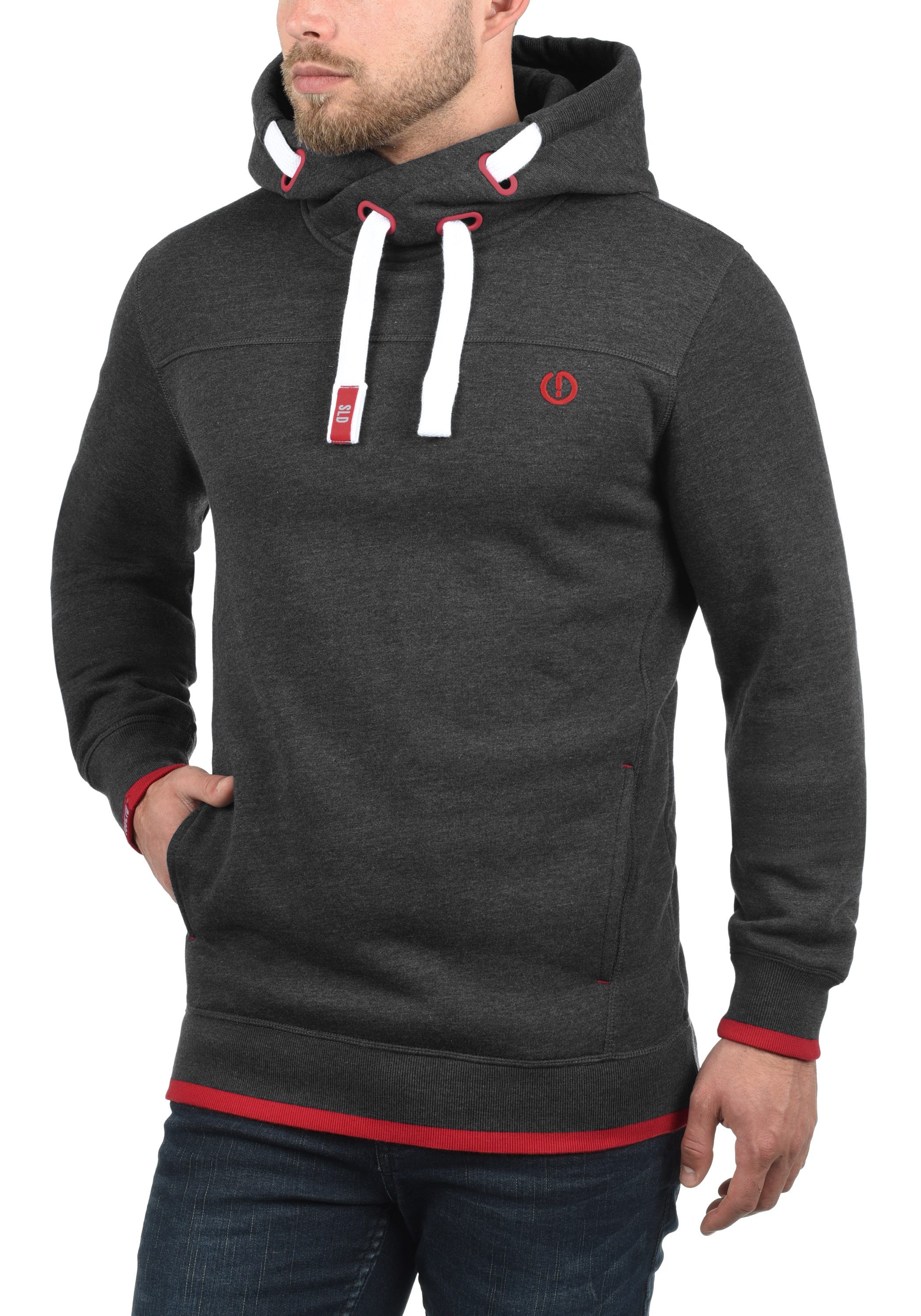 !Solid Hoodie SDBenjamin Hood Kapuzensweatshirt mit Cross-Over Kragen günstig online kaufen