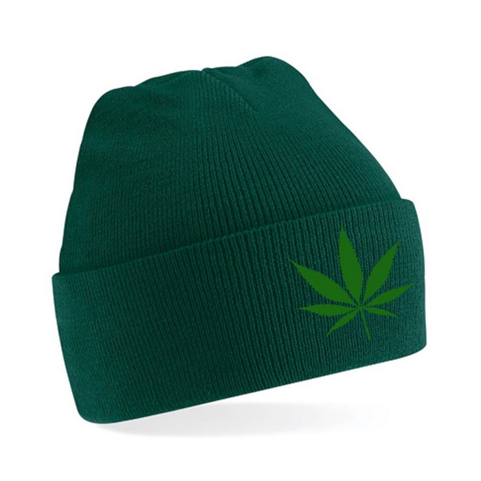 Blondie & Brownie Beanie Unisex Erwachsenen Mütze Cannabis 420